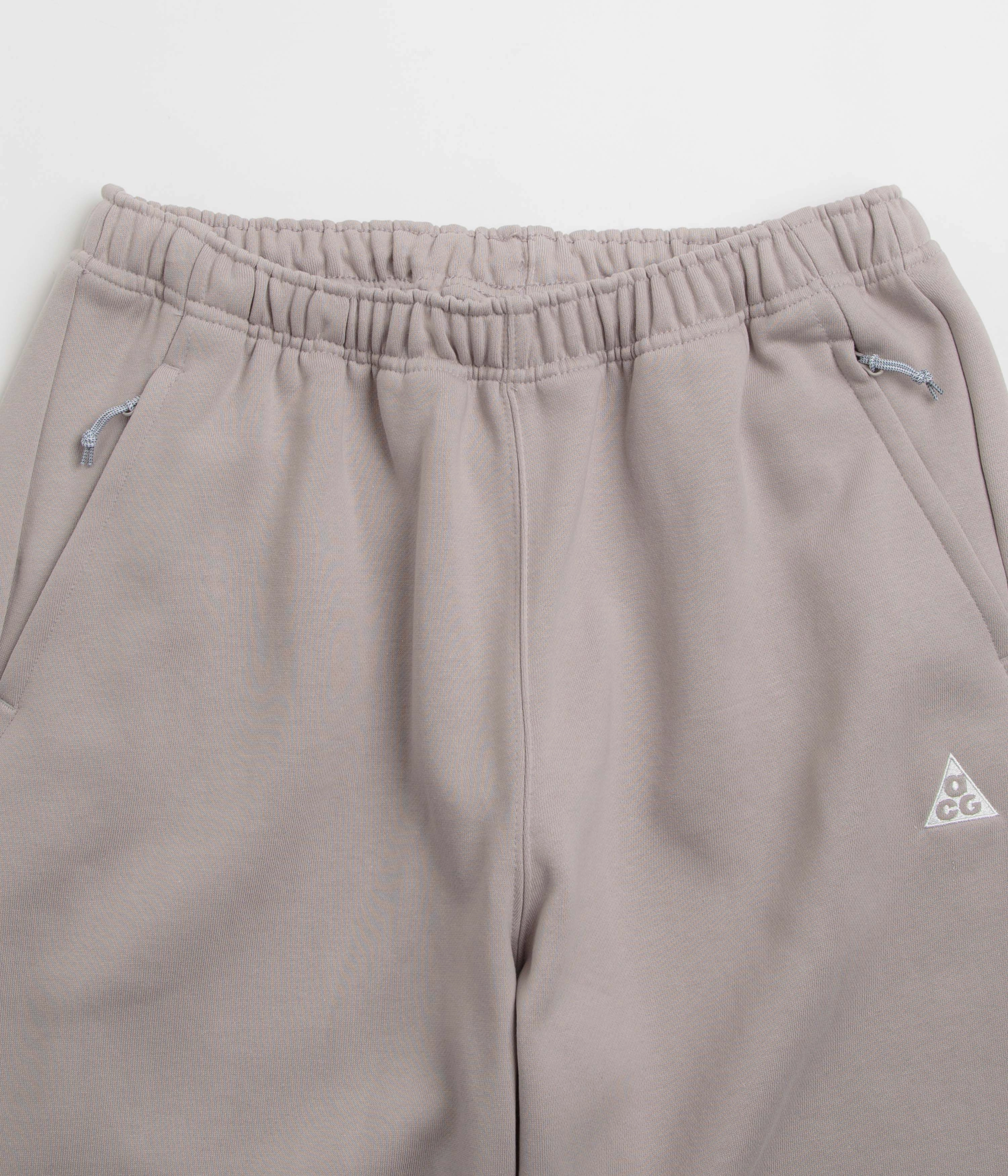 Nike ACG Triangle Fleece Pants - College Grey / Summit White ripstop fabric