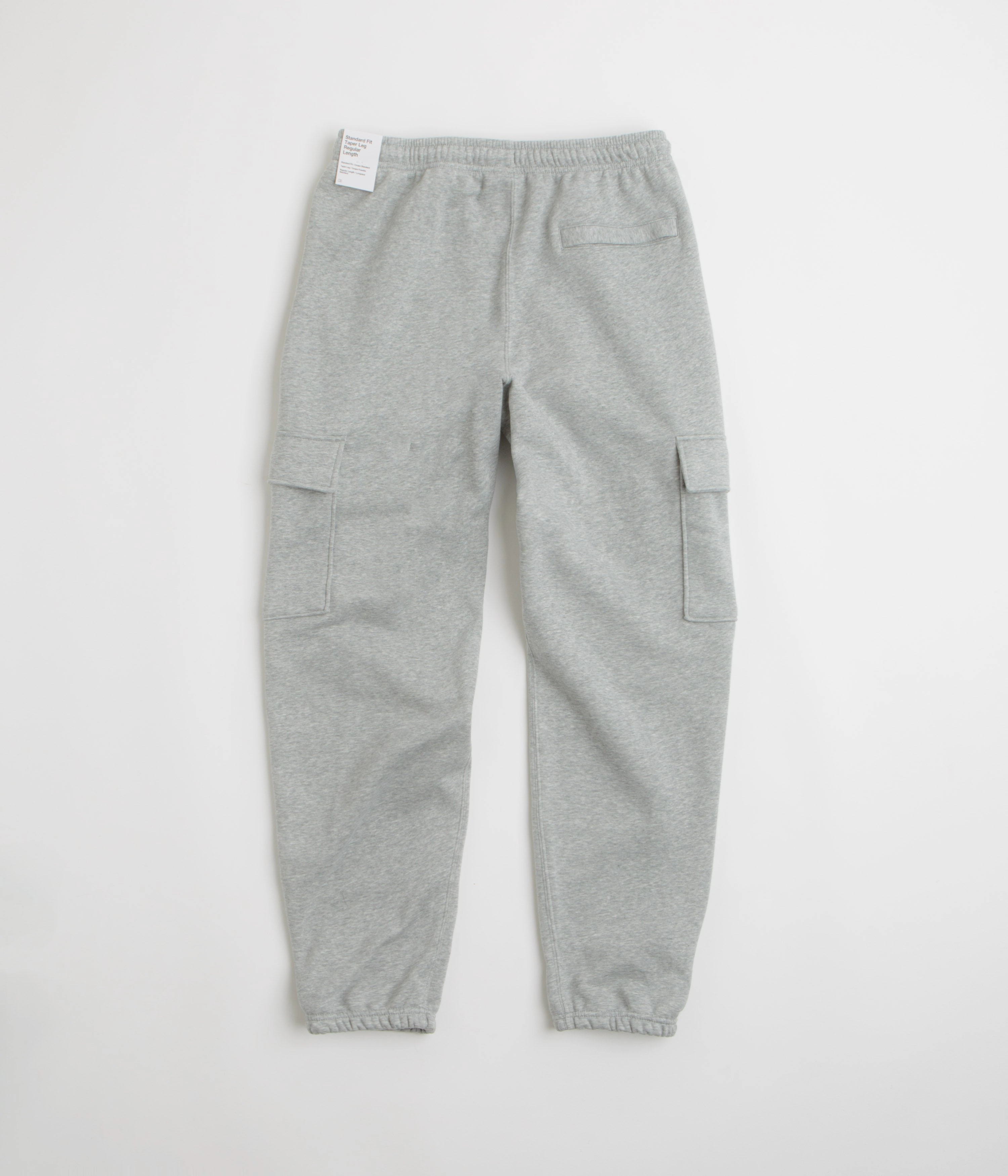 AdjustableDrawstring Nike Club Cargo Pants - Dark Grey Heather / Light Smoke Grey / White
