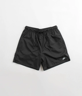 Nike Club Woven Flow Shorts - Black / White Warm Fit Bold Statement
