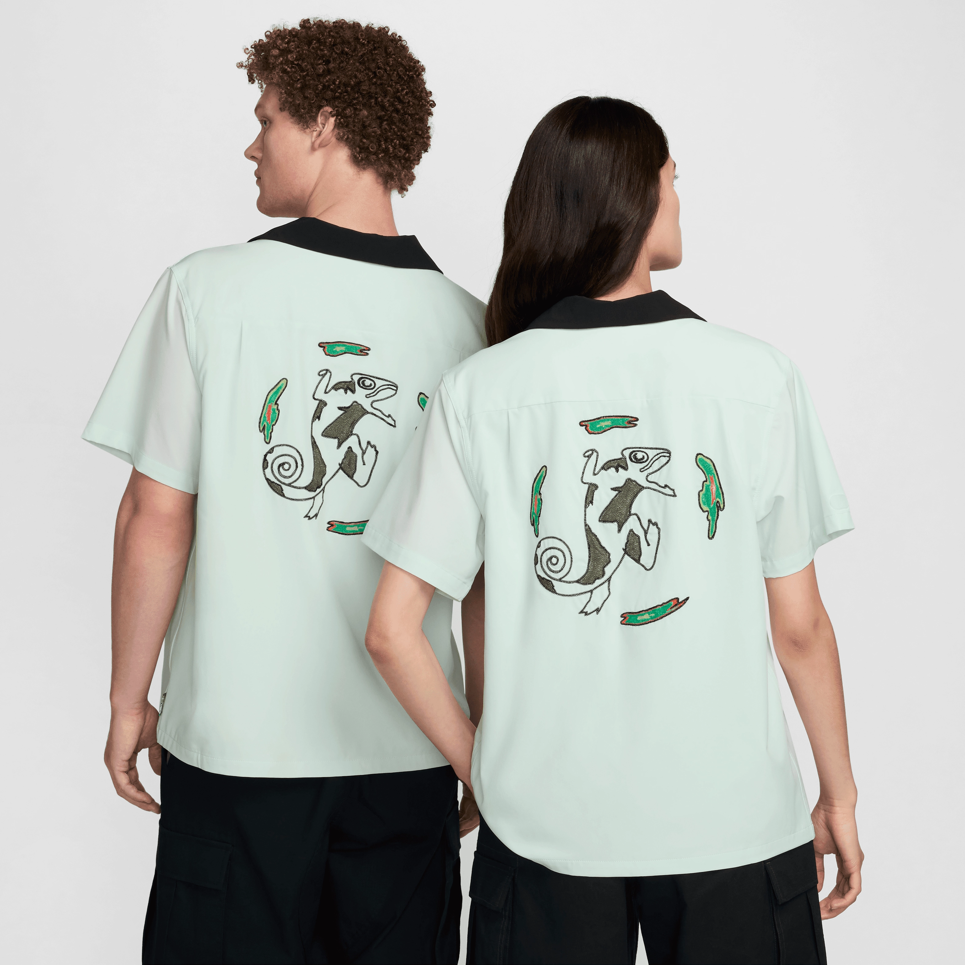 holiday season Anti Static Fabric Nike SB Bowler S/S Button Up USA Agnostic