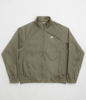 Nike SB Denim Track Jacket - Medium Olive / White pattern - mixing suitable for summer sports
