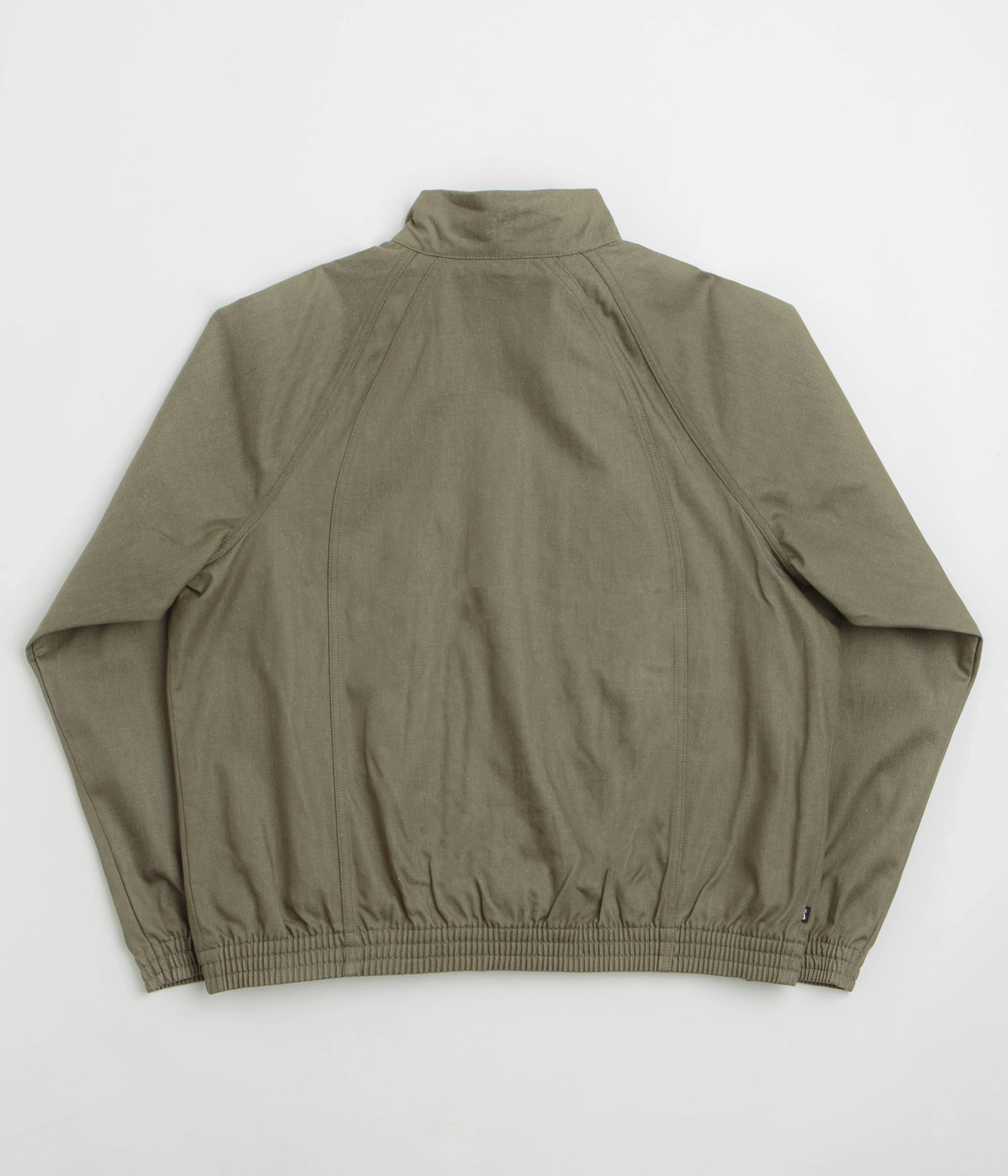Hooded Version Nike SB Denim Track Jacket - Medium Olive / White