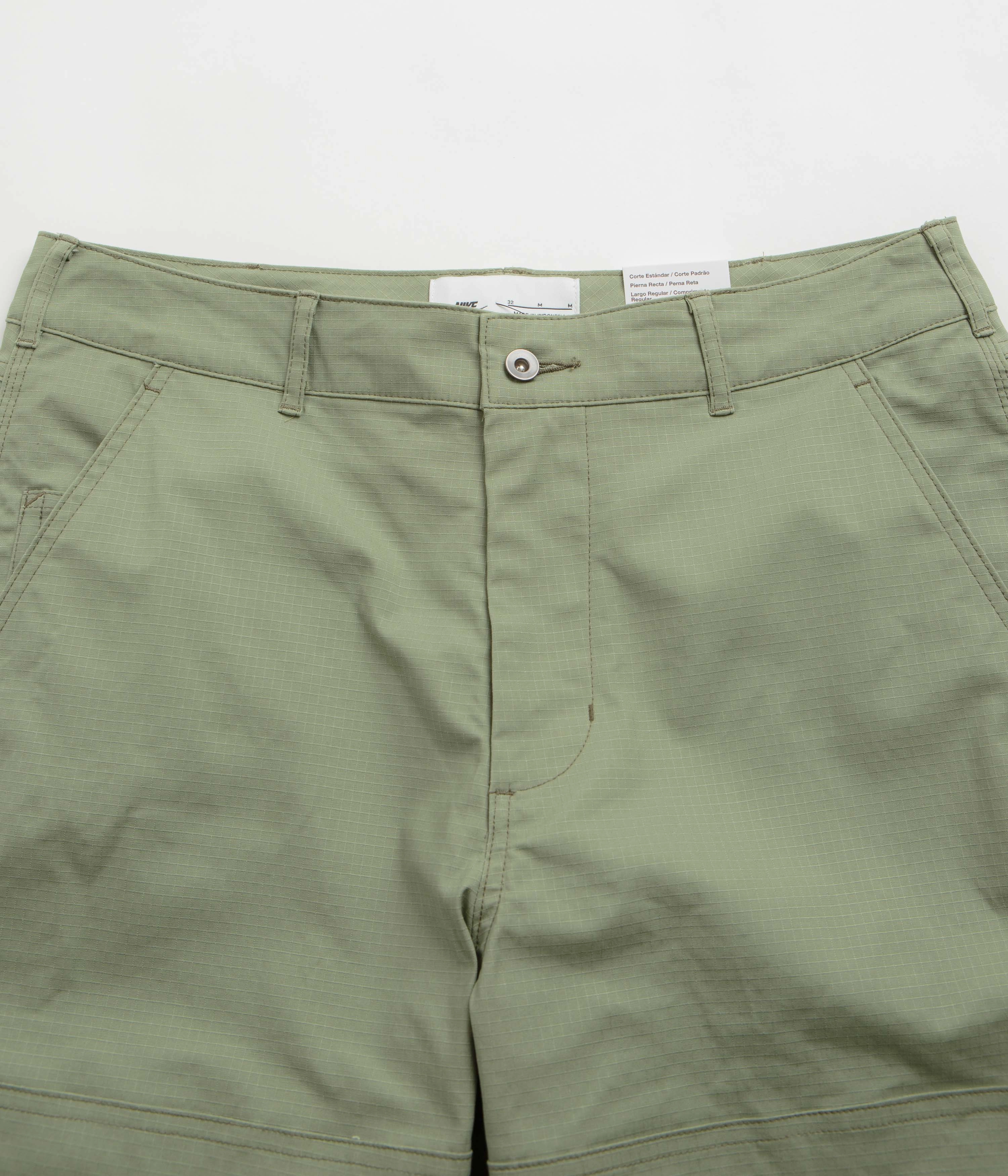 Nike SB Double Knee Pants - Oil Green Laser cut FlexibleMobilityDesign