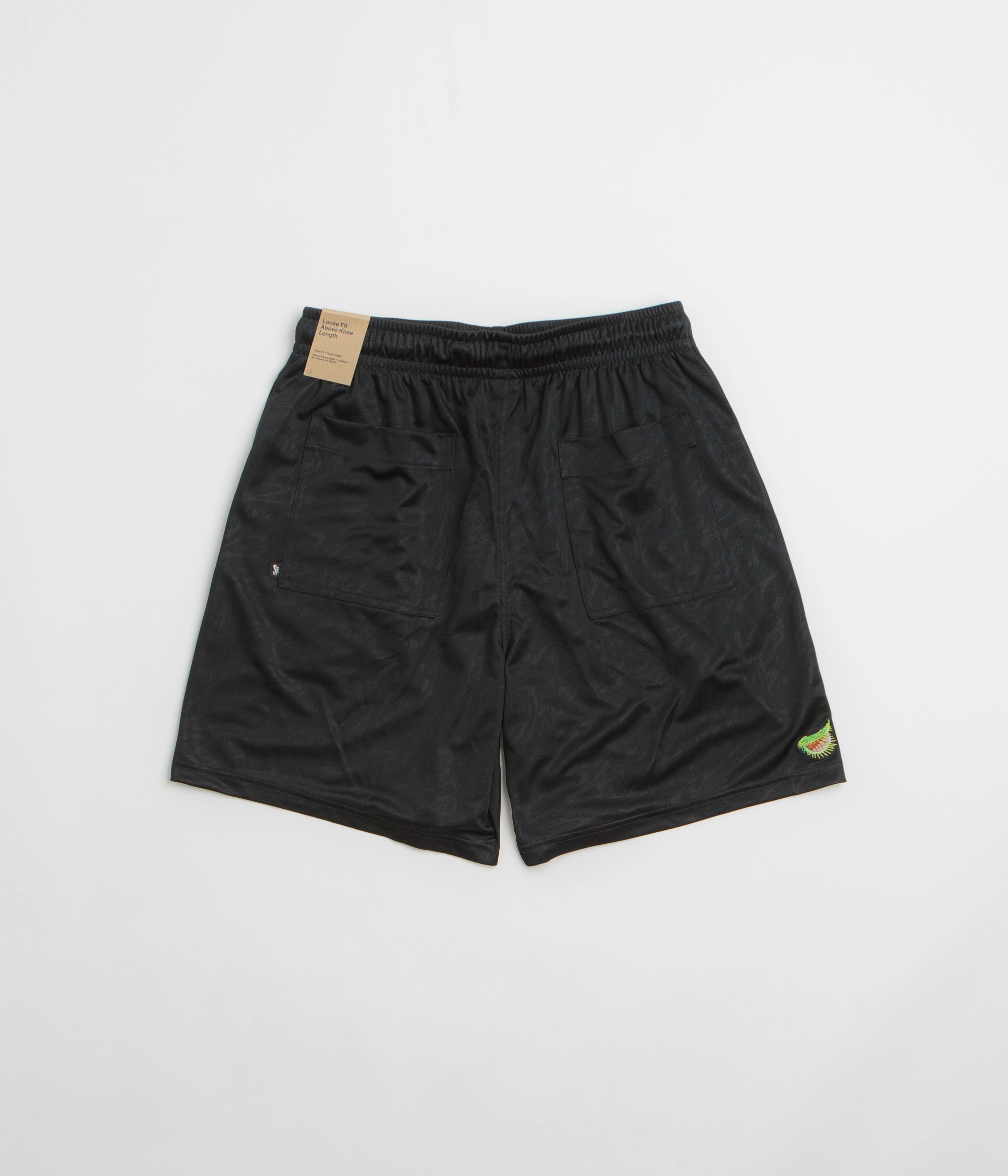 No Slip Gripper Nike SB Jacquard Sport Shorts - Black / White