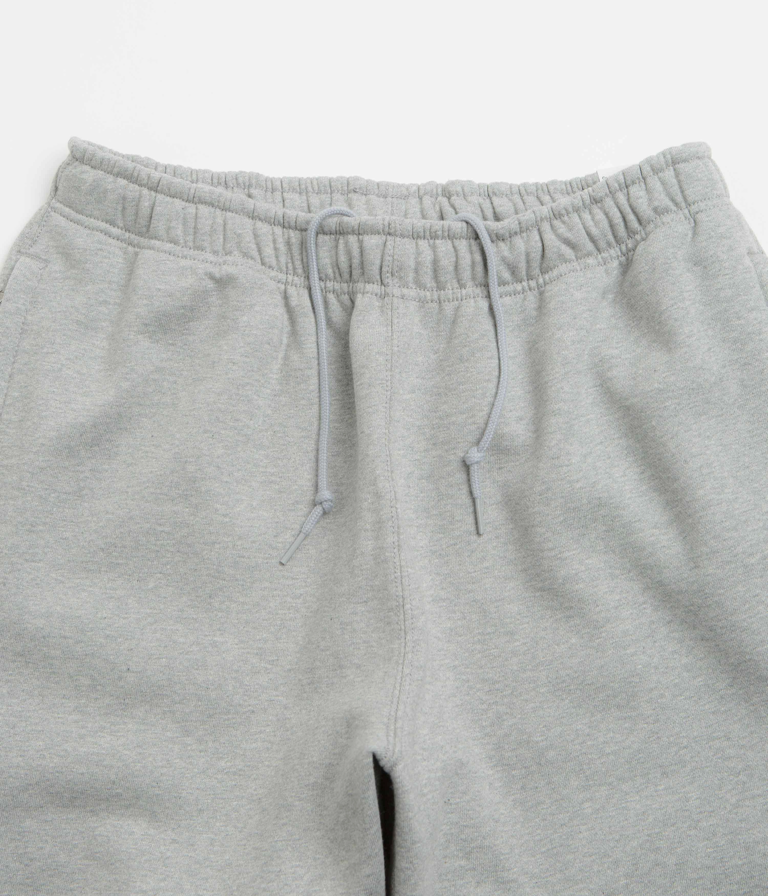 Nike Solo Swoosh Cuffed Sweatpants - Dark Grey Heather / Light Smoke Grey / White Flexible Use pilling resistant
