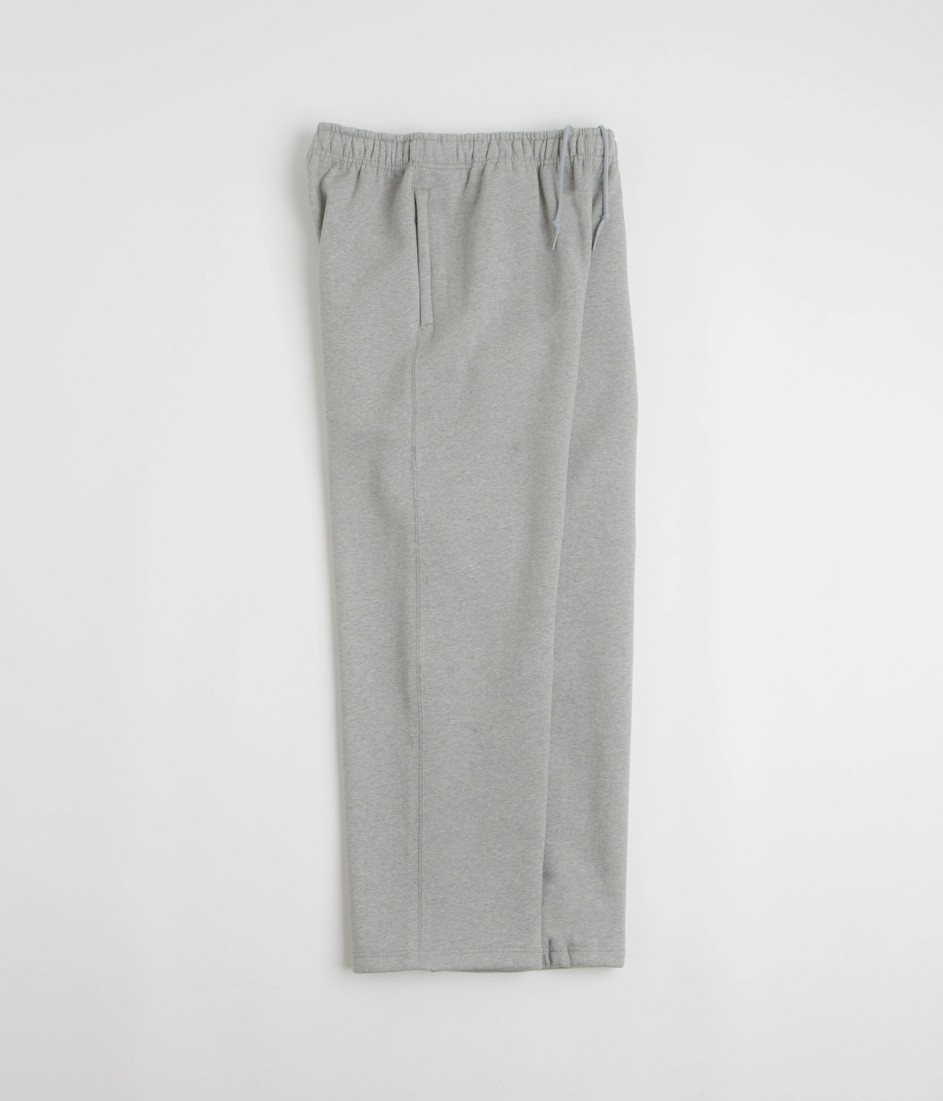 Nike Solo Swoosh Open Hem Sweatpants - Dark Grey Heather / Light Smoke Grey / White Flex Foam Inserts Core Utility
