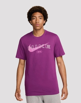 Breathable Material CompactPackableDesign Nike Sportswear Club Purple Tee