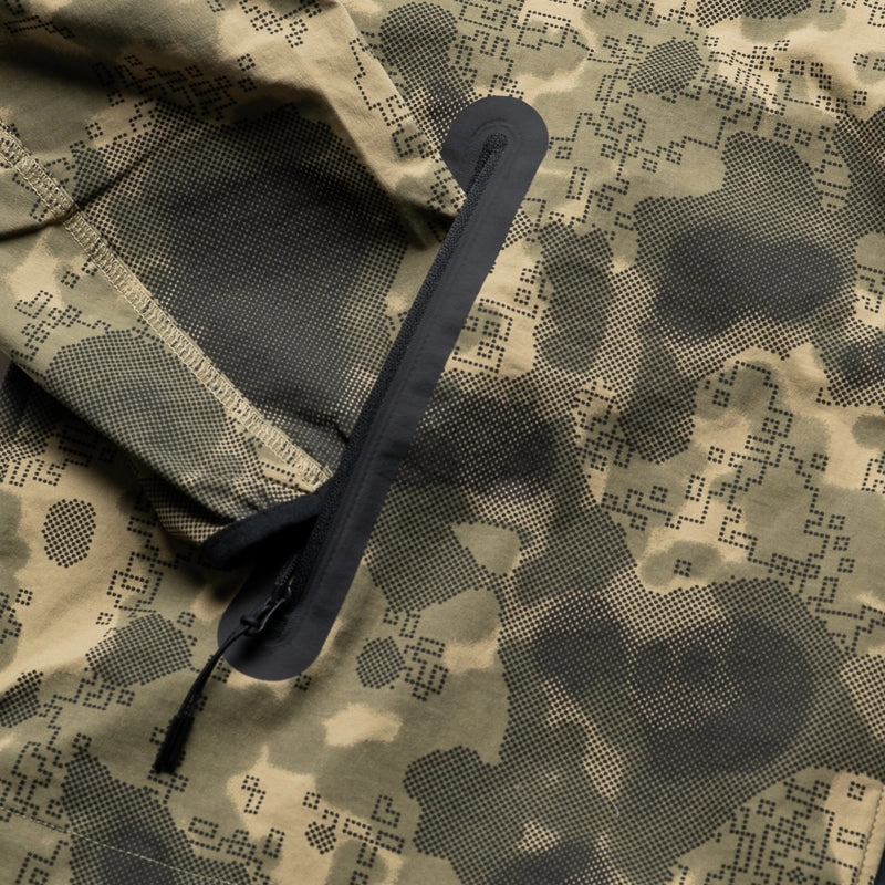 Nike Tech Woven Camo Jacket - Neutral Olive/Black Collar Options