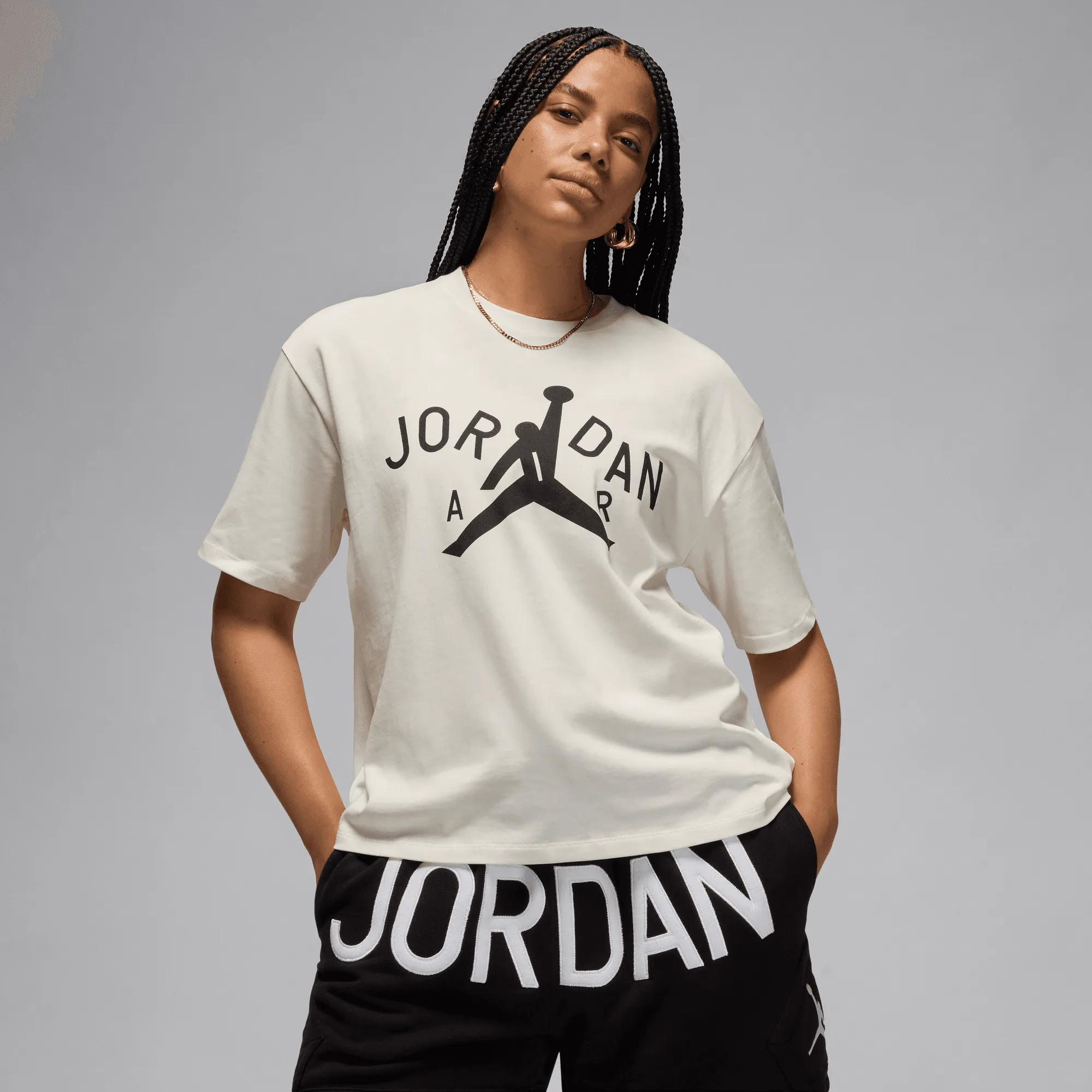 Saga Vibe Creative Flow NINA CHANEL ABNEY X JORDAN TEE - SAIL