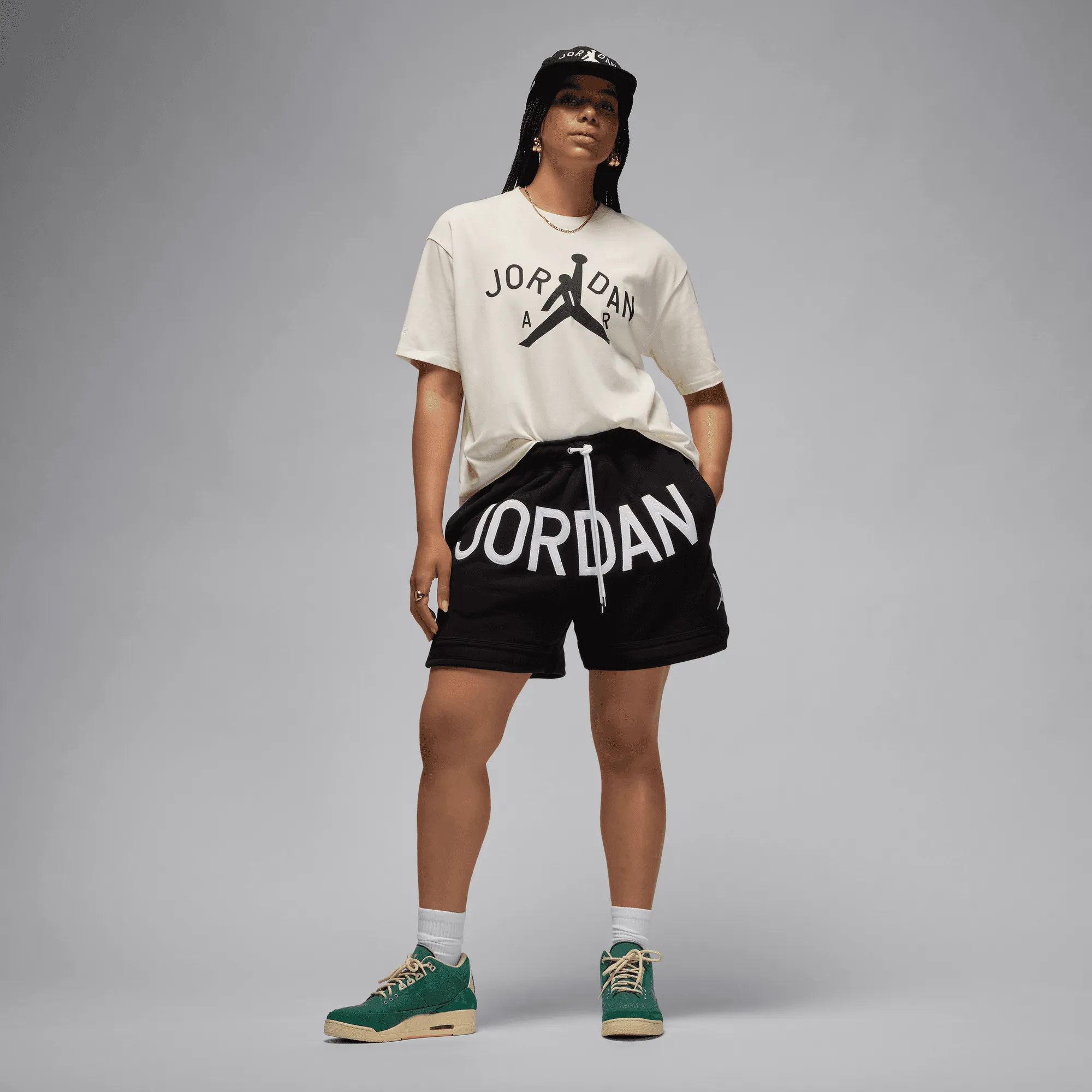 NINA CHANEL ABNEY X JORDAN TEE - SAIL Ocean Air
