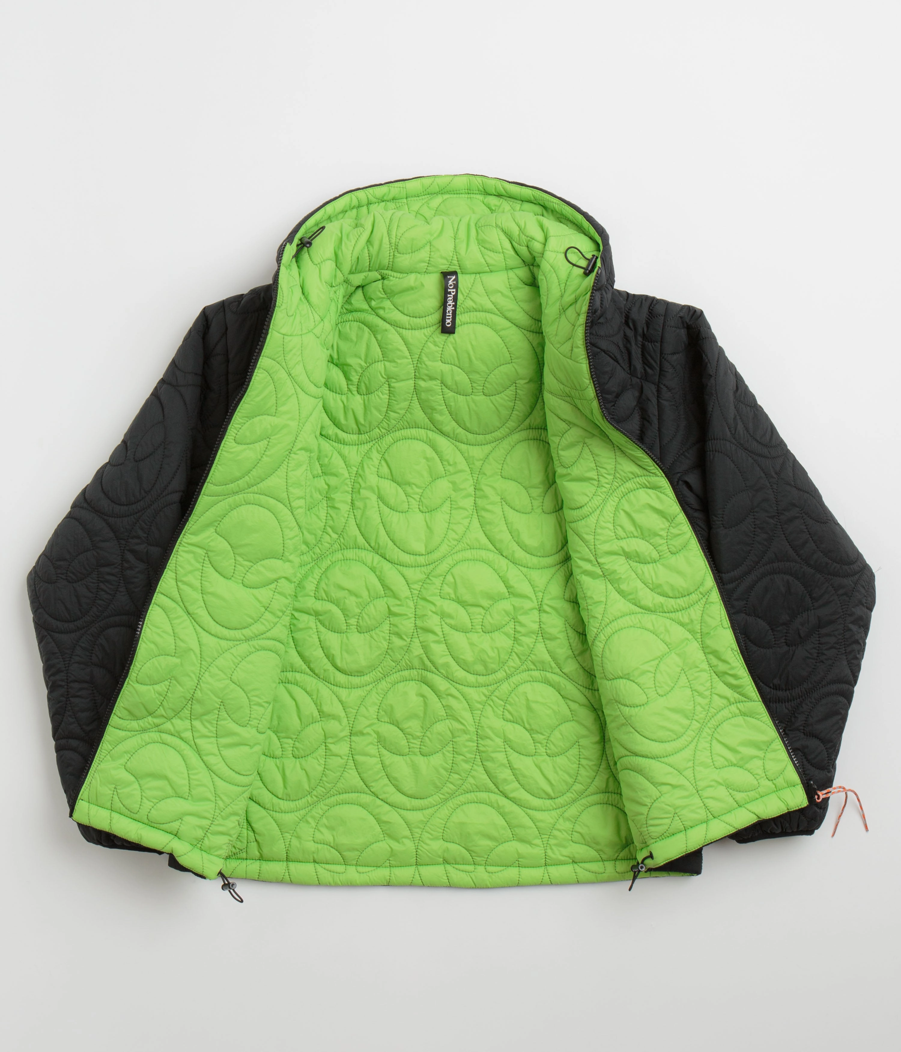 No Problemo Alien-O Quilted Liner Jacket - Black Debate
