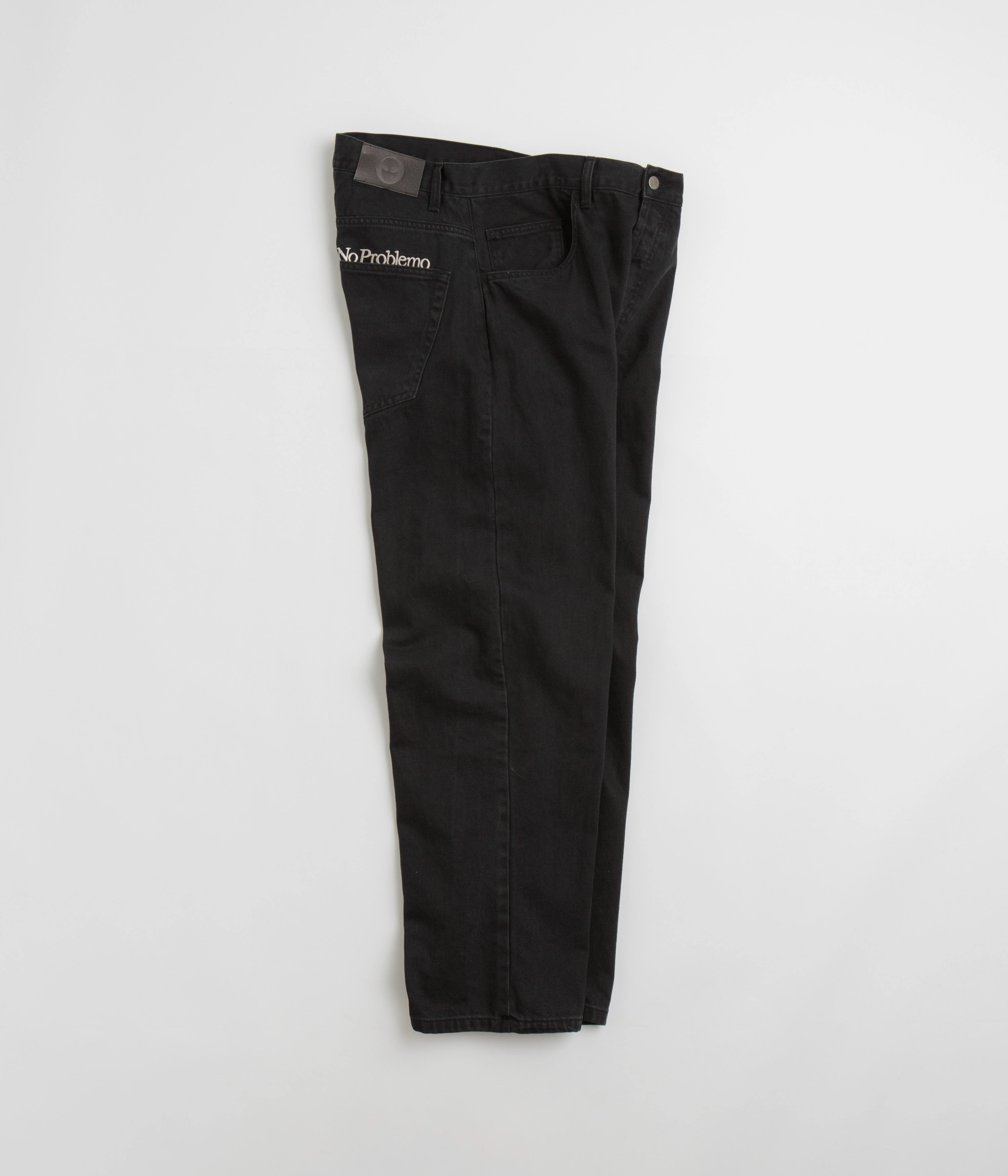 No Problemo Bagi Jeans - Black BreathableLining NonSlipInnerGrip