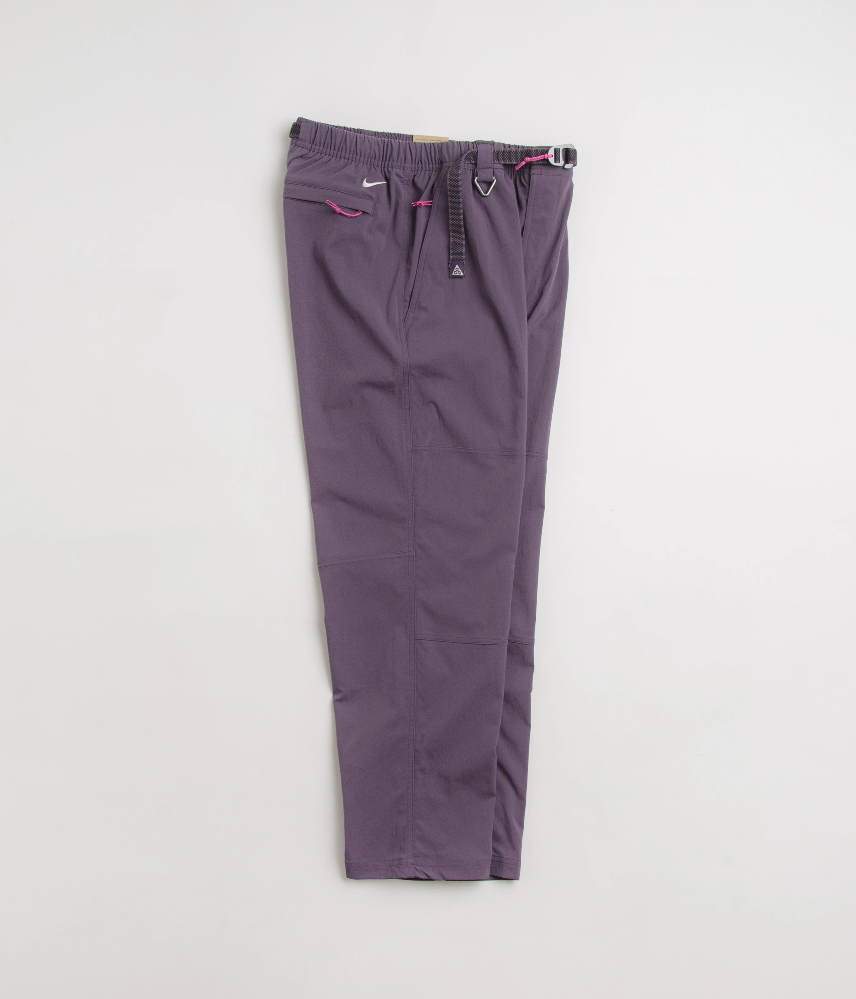 Nike ACG Hiking Pants - Dark Raisin / Black / Summit White Tear Resistant Weave Layered Wear