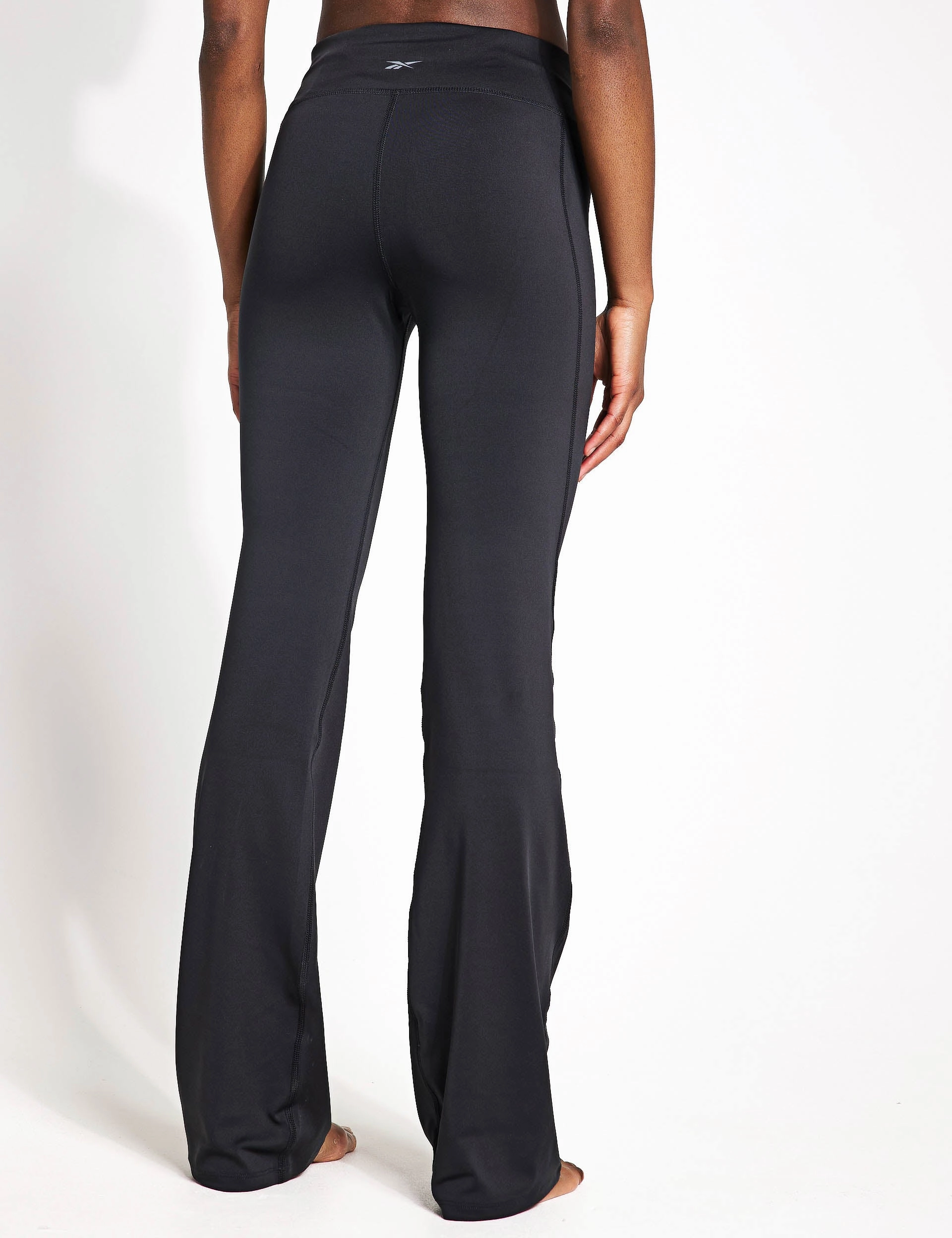 Ventilated Mesh Panels Locking Zippers Workout Ready Pant Program Bootcut Pants - Night Black