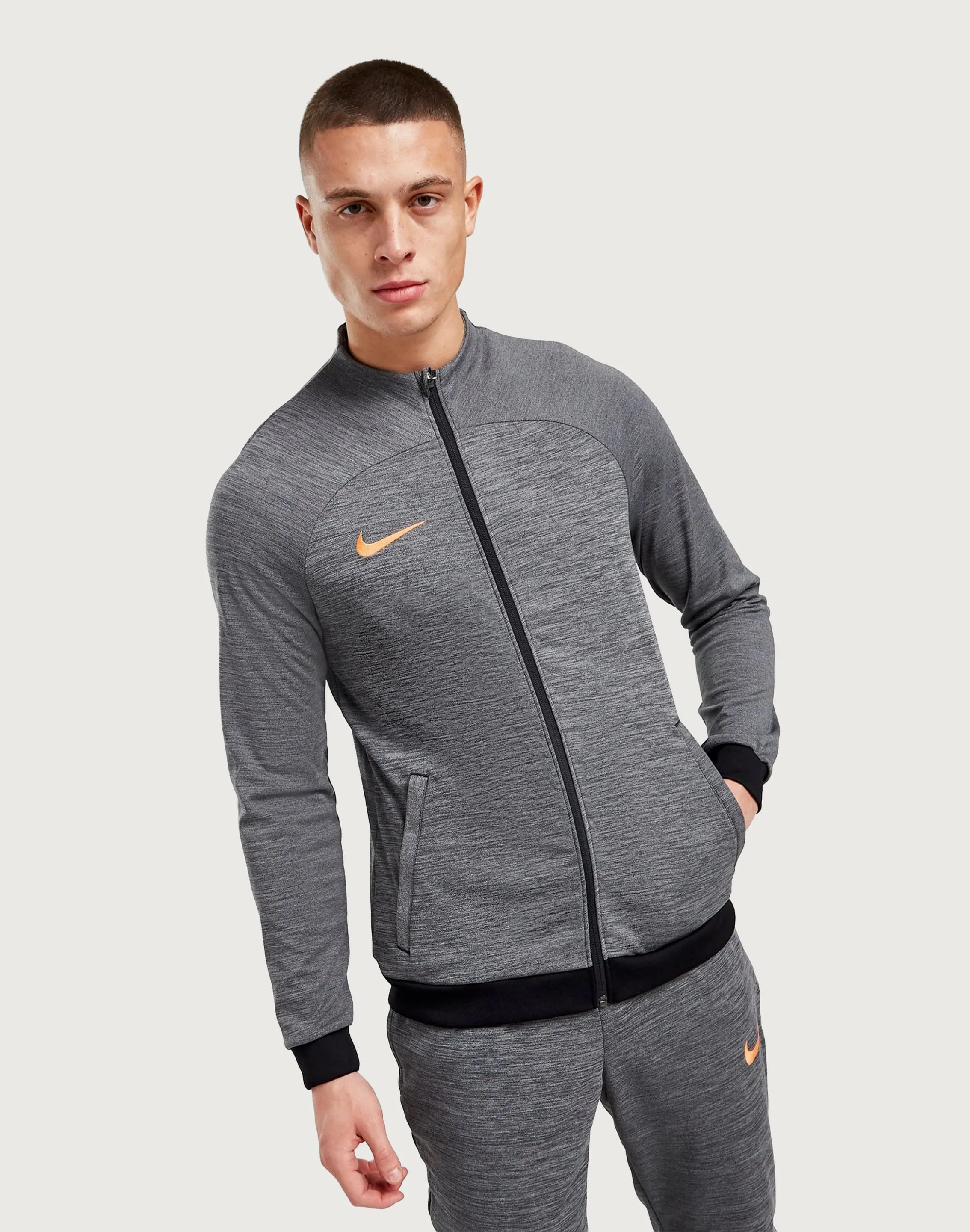 Nike Dri-Fit Full-Zip Academy Soccer Track Jacket Club Mode QuickDrying Material