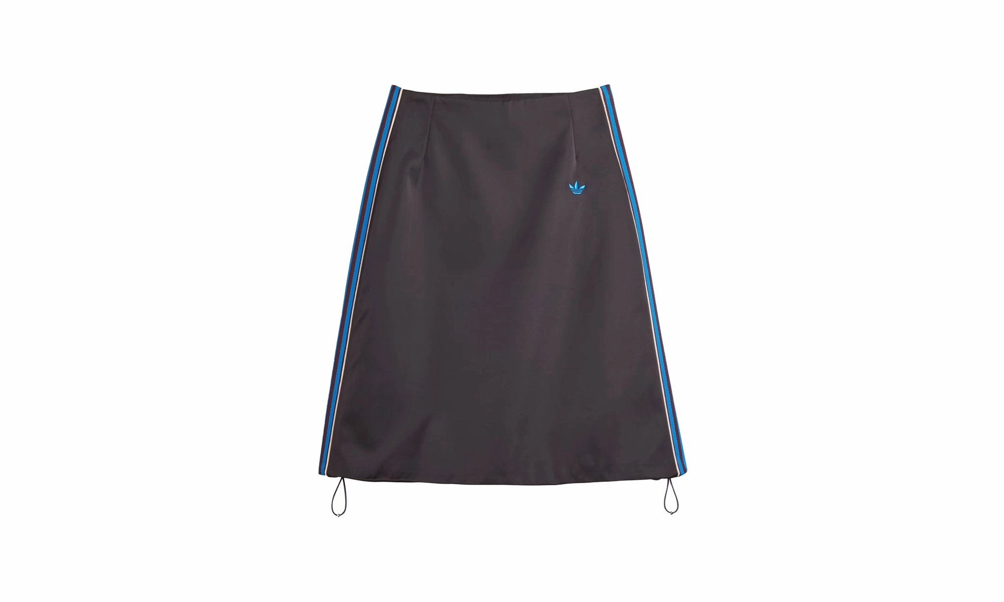Adidas X Wales Bonner Satin Skirt "Black" MultiPocket Design Night Out