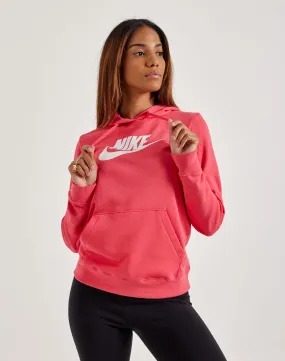 Nike Graphic Club Fleece Pullover Hoodie Sequin Glow FadeResistantColors