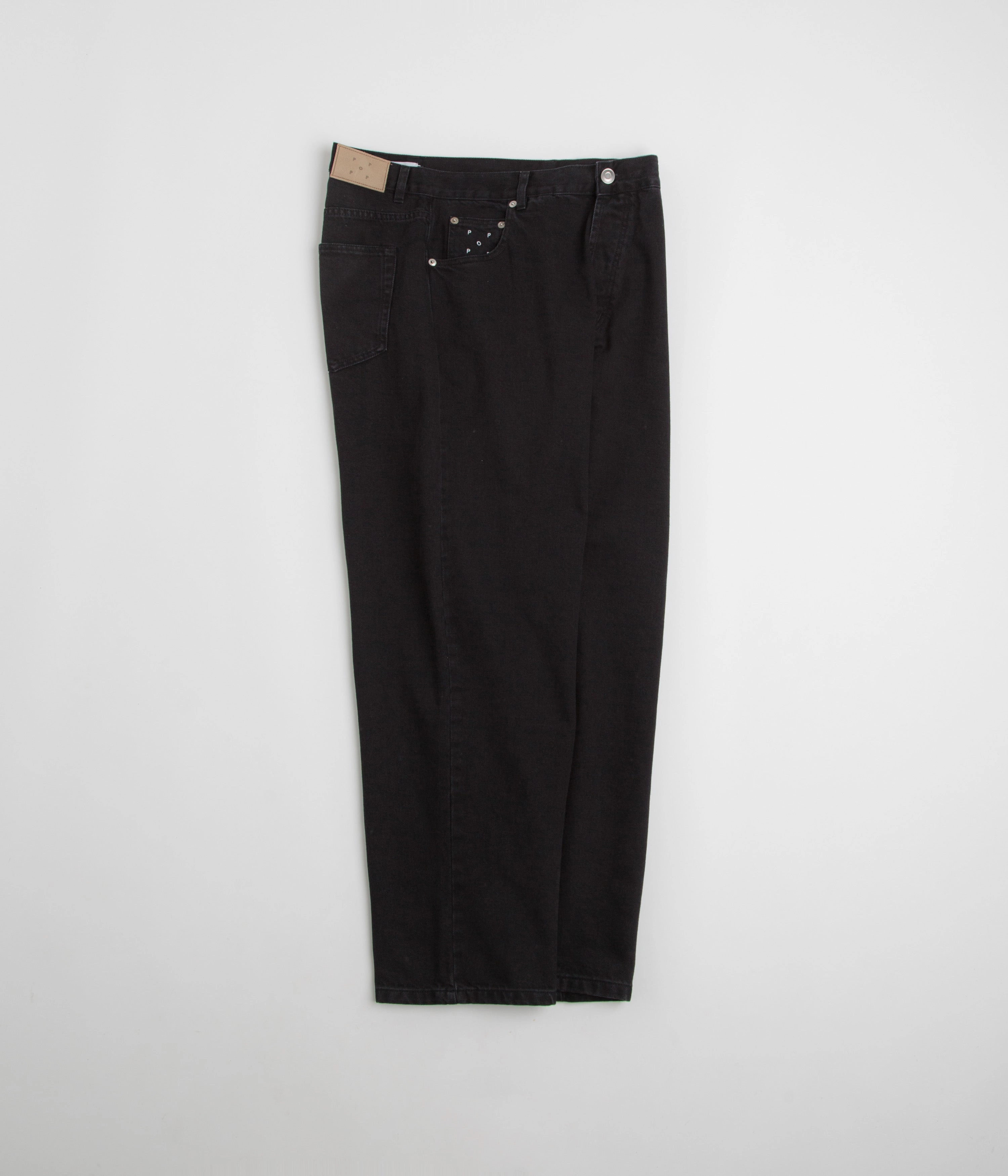 Eco Friendly Dye Sustainable Material Blend Pop Trading Company DRS Denim Pants - Black