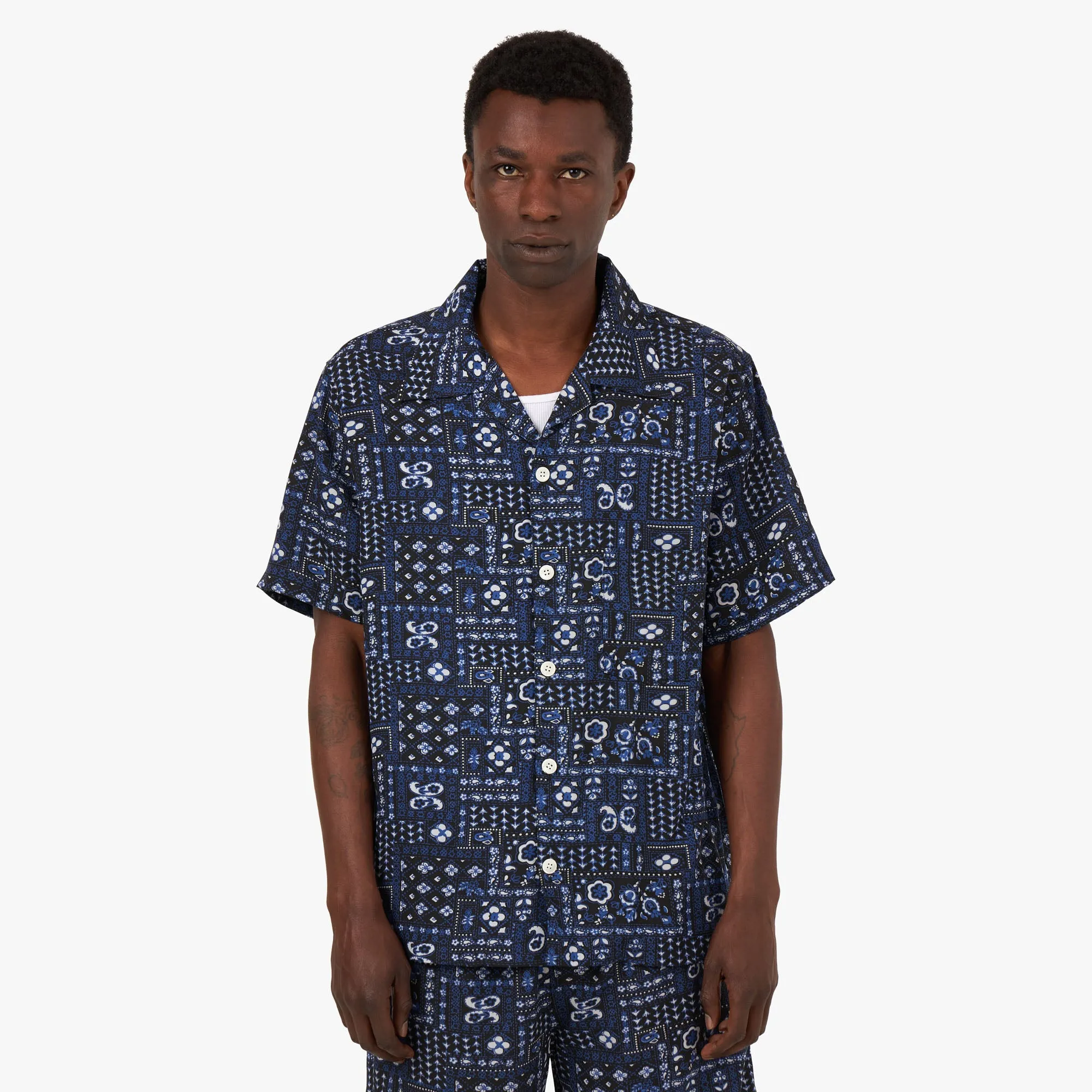 Noma TD Summer Shirt Blue / White Premium Quality Athletic Cut