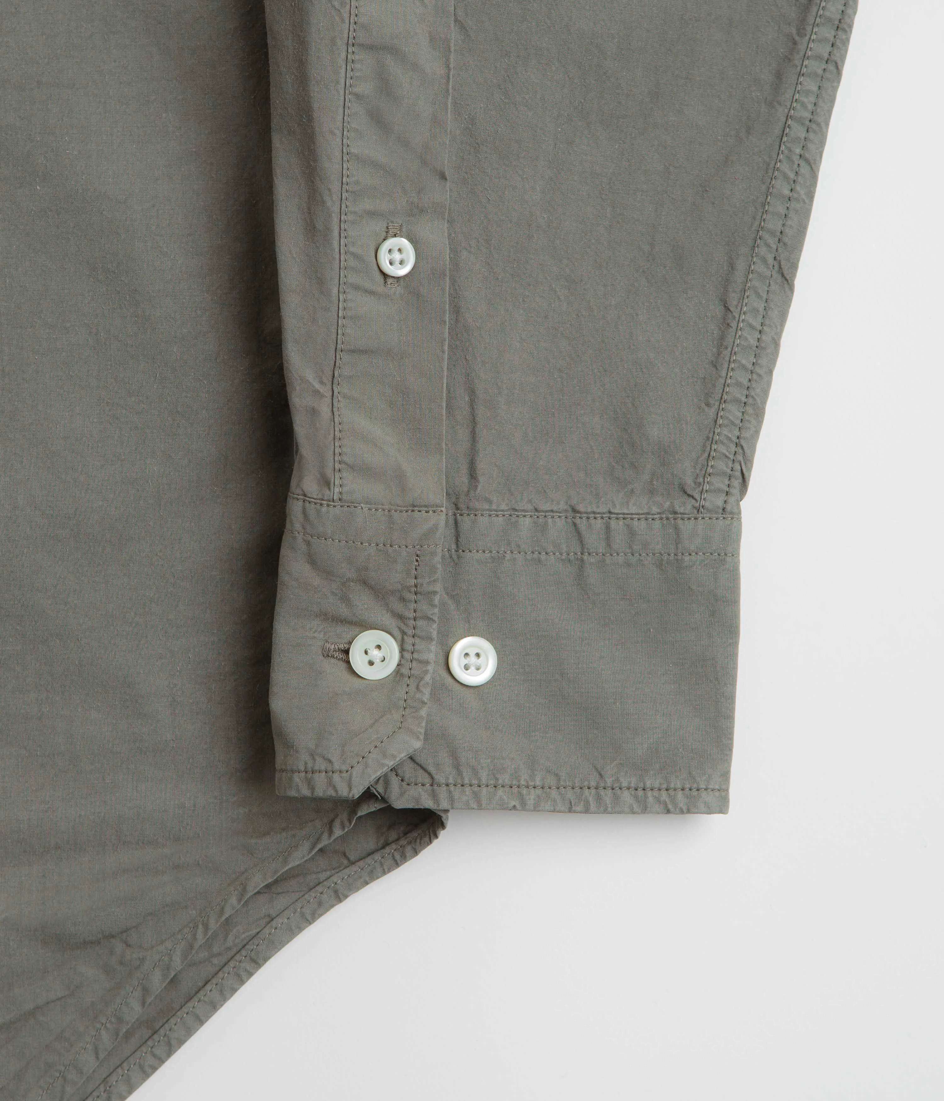 slim fit Functional Design Norse Projects Mo Cotton Tencel Shirt - Mid Khaki