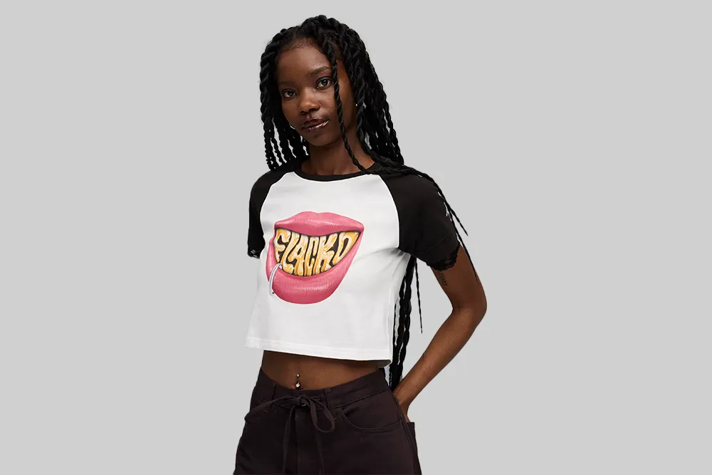 Modern Polo Casual Wear Women's PUMA X A$AP ROCKY Flacko Smile Baby Tee