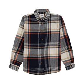 Eco-Friendly Choice Flatlock stitching Parlez Rotan Shirt - Navy
