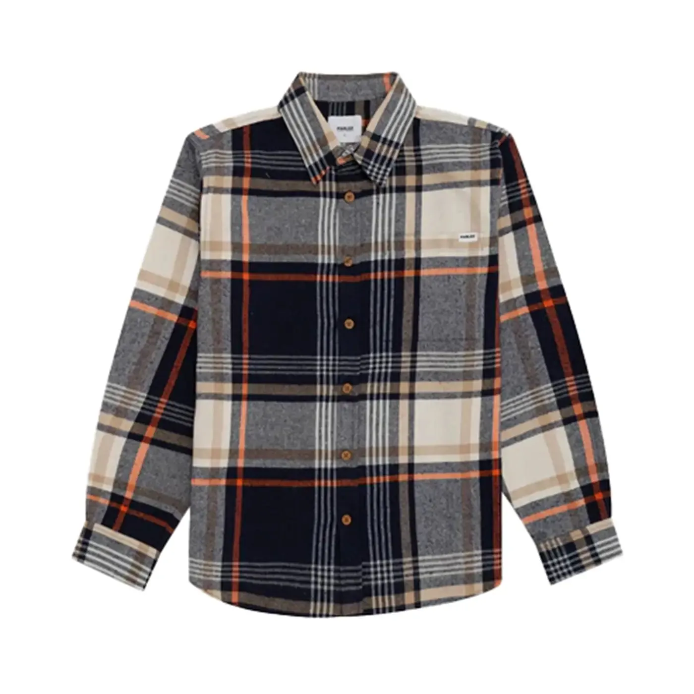 Eco-Friendly Choice Flatlock stitching Parlez Rotan Shirt - Navy