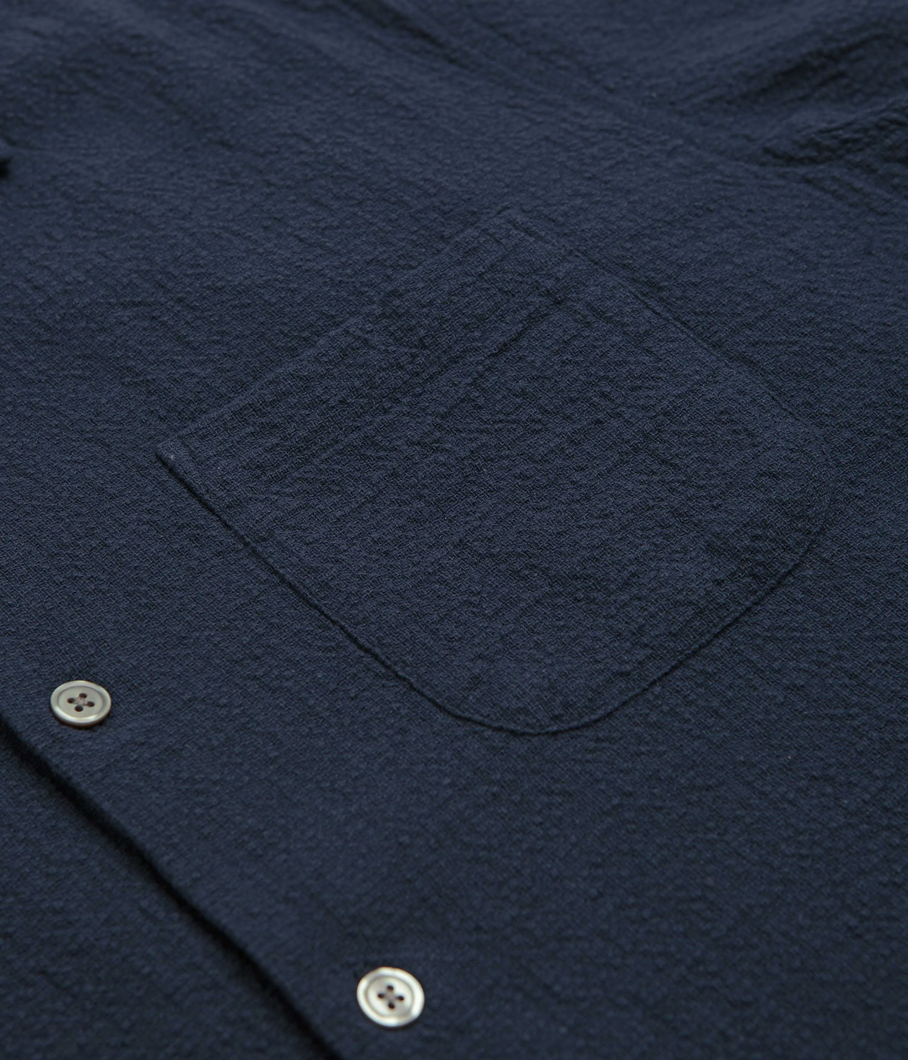 Obey Curtis Short Sleeve Shirt - Navy High-Quality Craftsmanship Soft Collar Design