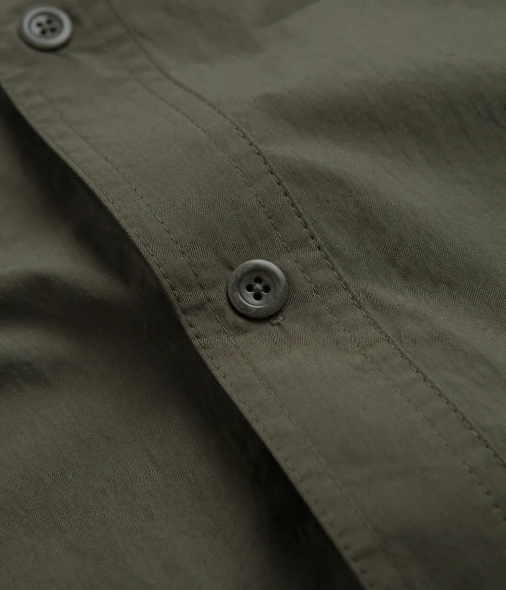 Relaxed Comfort Wedding guest Norse Projects Ivan Tech Poplin Short Sleeve Shirt - Ivy Green