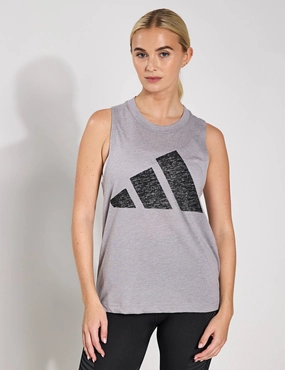 Essentials Winners Tank Top - Solid Grey/Black Military - grade