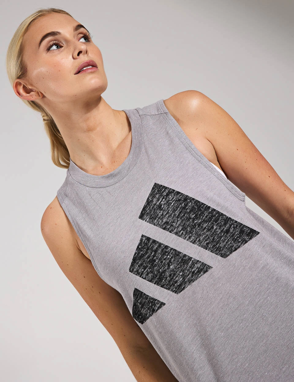 Moisture Lock Layer Texture - appealing Essentials Winners Tank Top - Solid Grey/Black