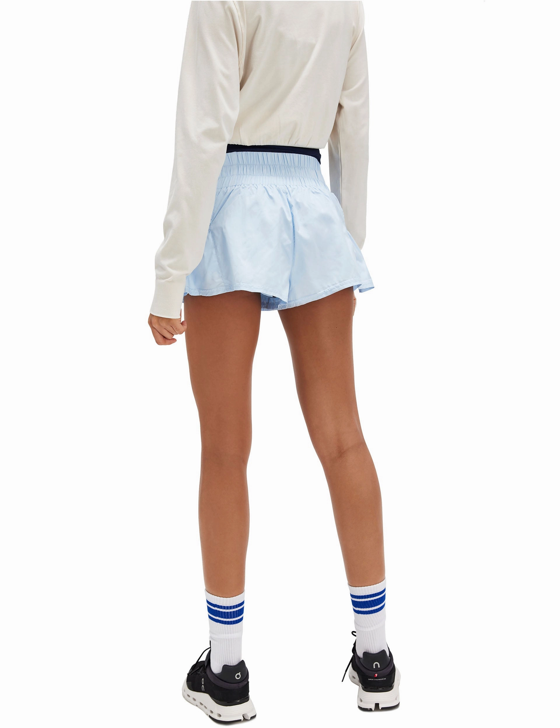 service industry Get Your Flirt On Shorts - Baseline Blue