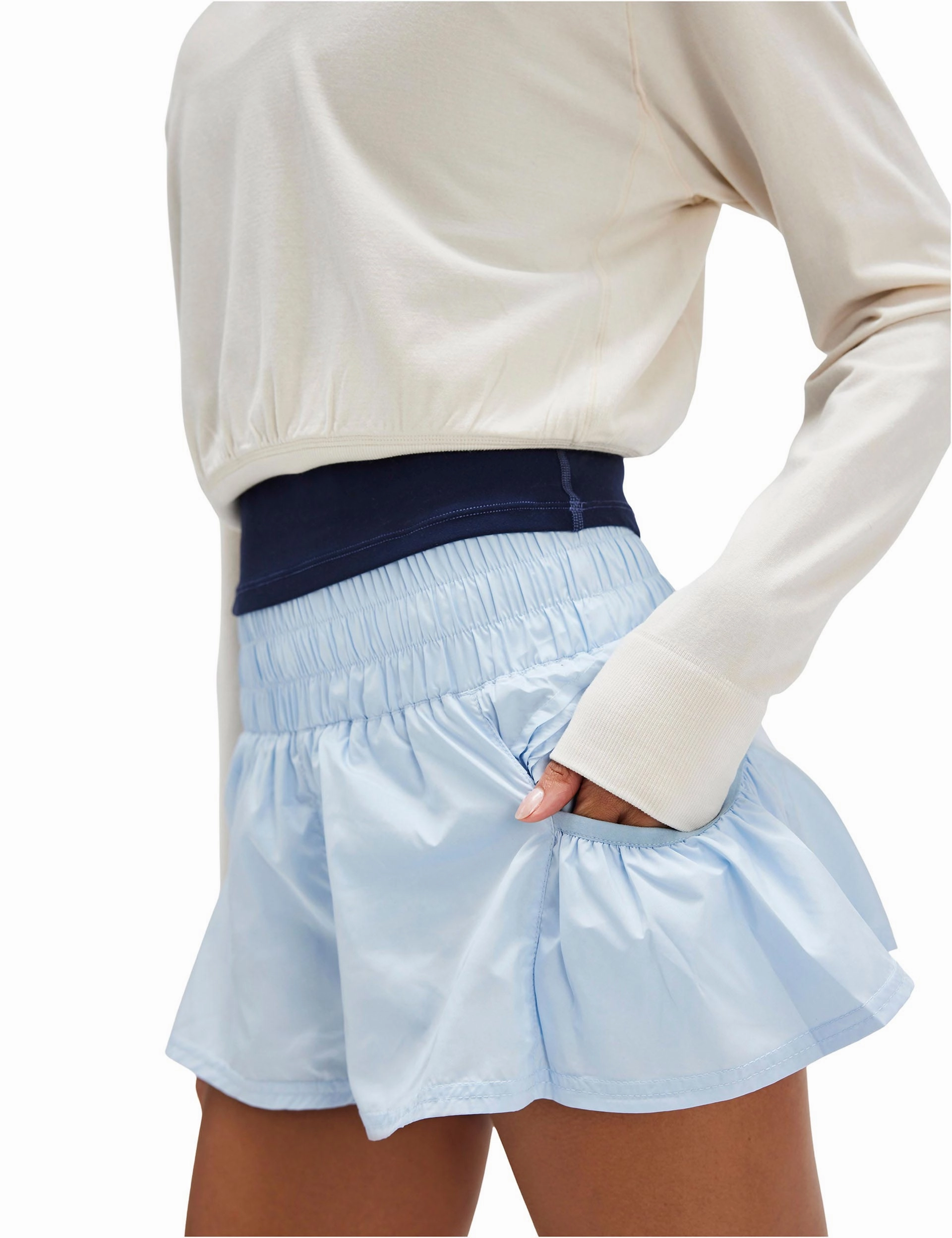 Anti Friction Seams Get Your Flirt On Shorts - Baseline Blue