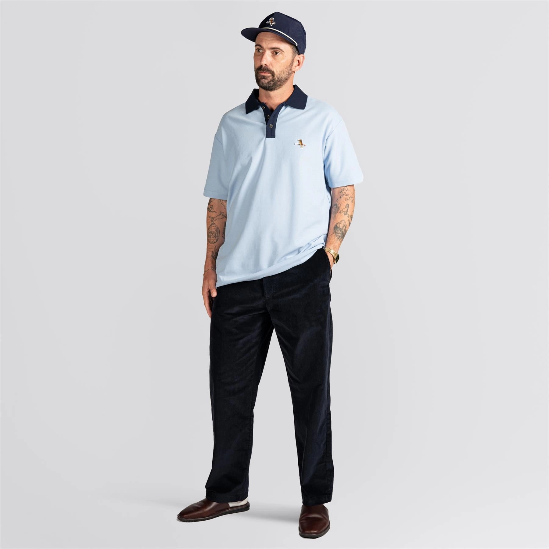 Fade Resistant Corduroy All Day Trouser Navy
