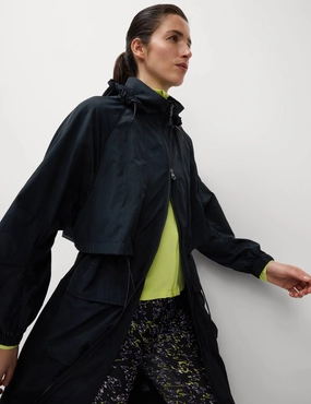 Stormwear Lightweight Packable Hooded Parka - Black Extra Layer Piece Anti Static Interior
