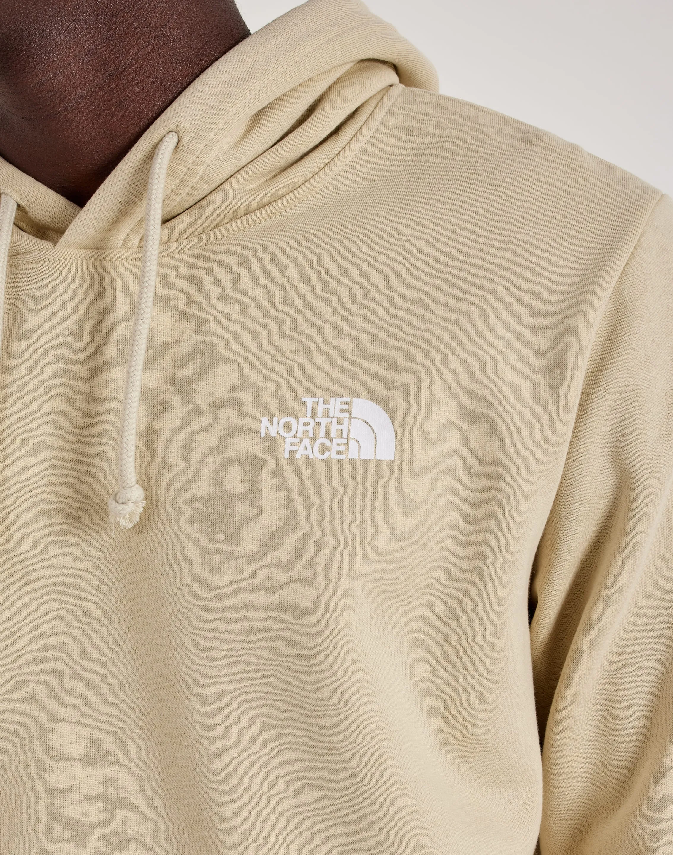The North Face Evolution Box Logo Fleece Hoodie Elegant Glow Recycled Polyester Blend