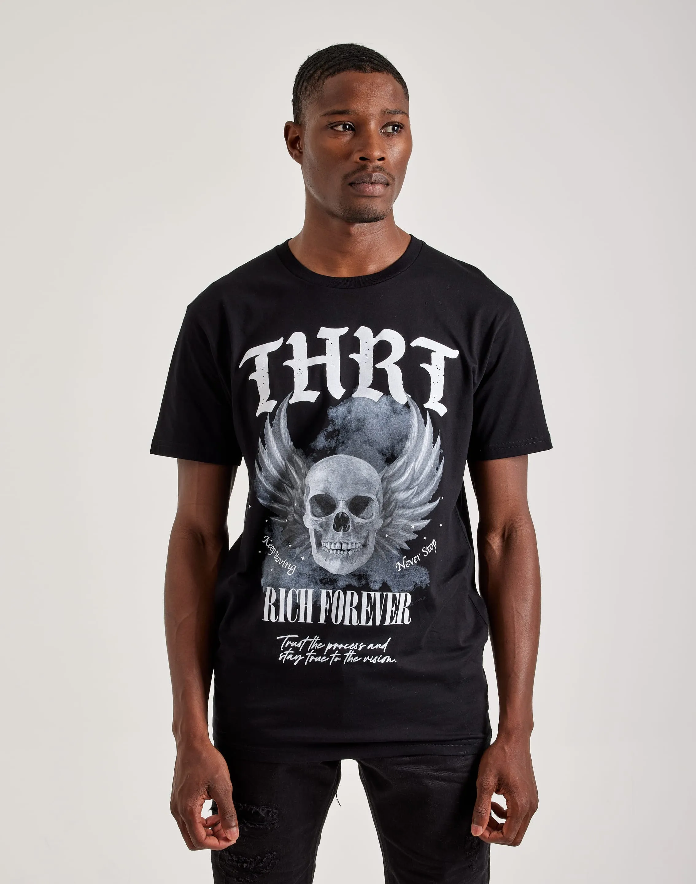 THRT Donovan Skull Rich Forever Tee StaticFreeLining Mind Ease