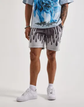 DurableCoverstitch Walk Mood Smoke Rise Flame Fleece Shorts