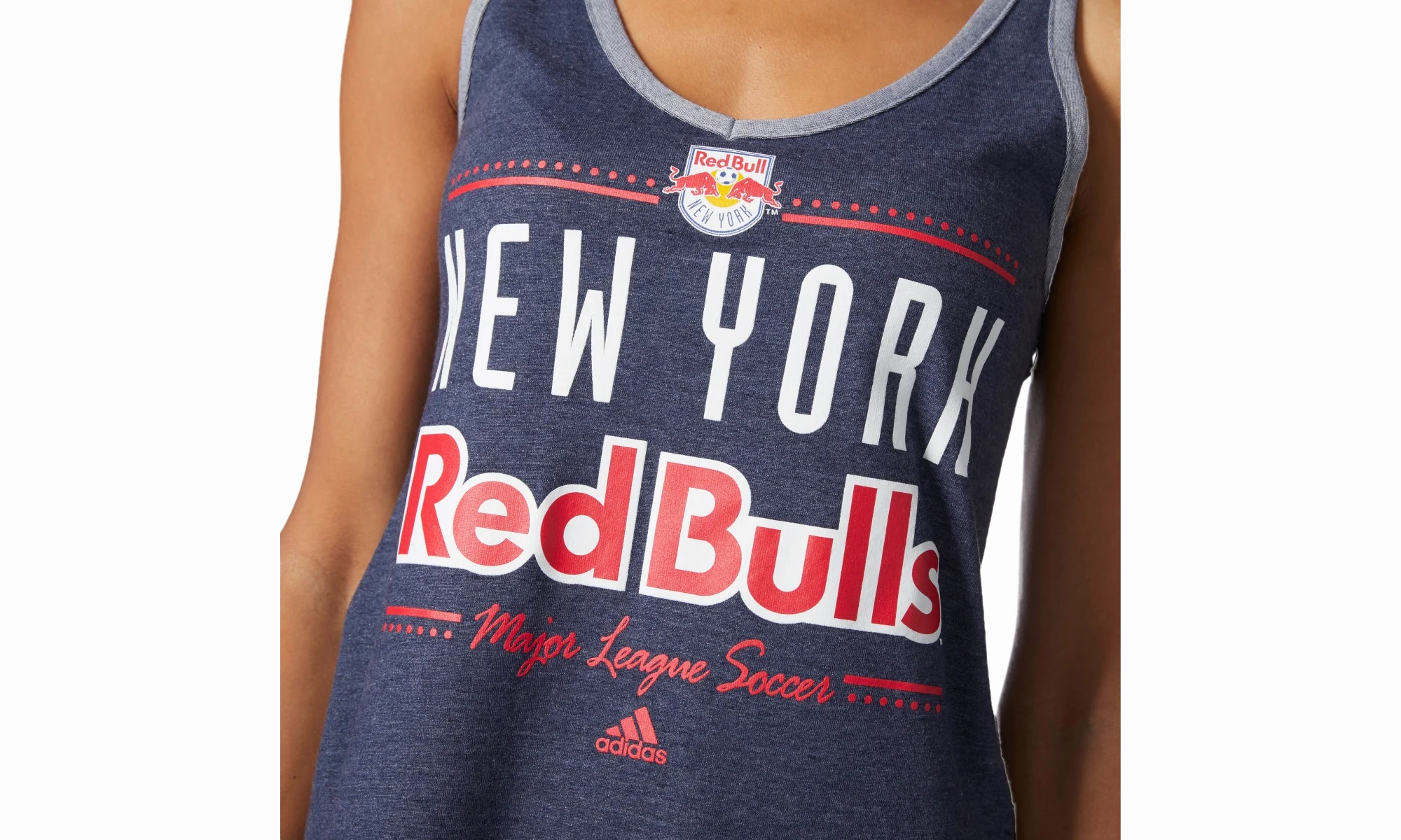 New York Red Bulls V-Neck Tank Top "Blue Heather" Young Edge
