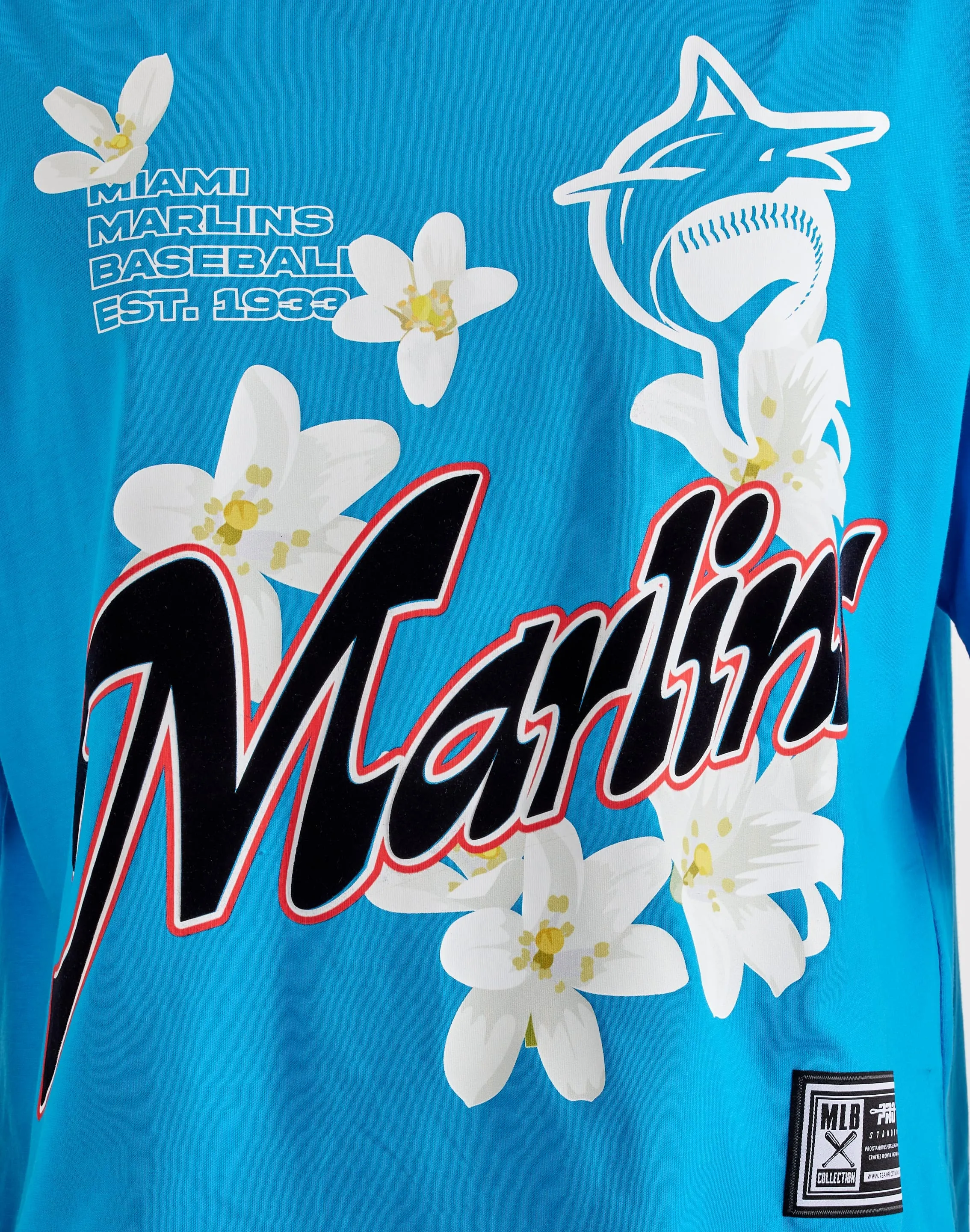 Pro Standard MLB Miami Marlins Urban Bloom Tee Power Vibe Antistatic