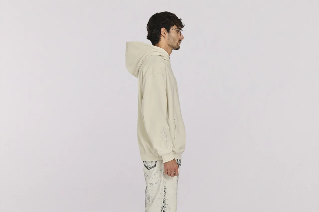BuiltInLayer NONCULPA Pearly Star Hoodie 'White'