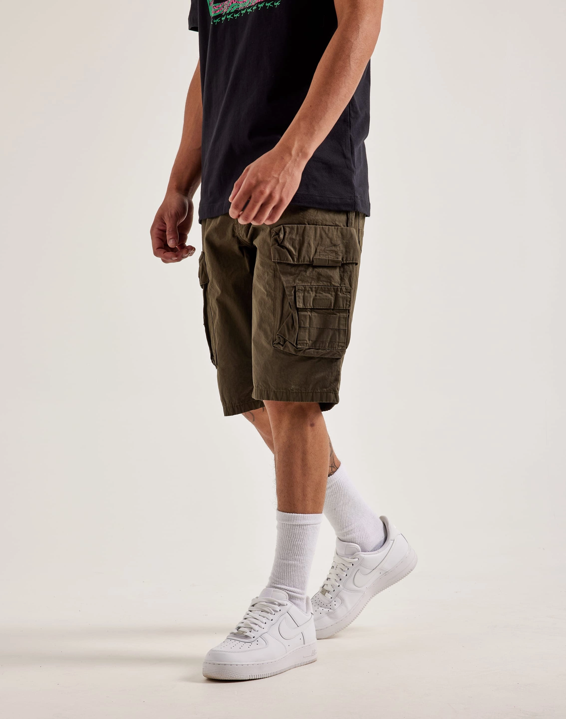 Raw Linen Downtown Cool Smoke Rise Cargo Shorts