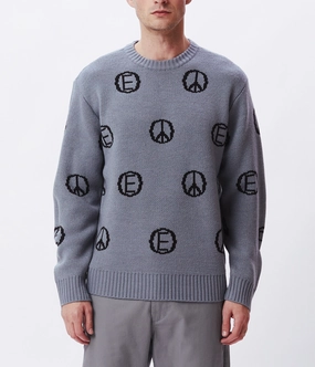 Obey Discharge Sweater Seam Free Edges