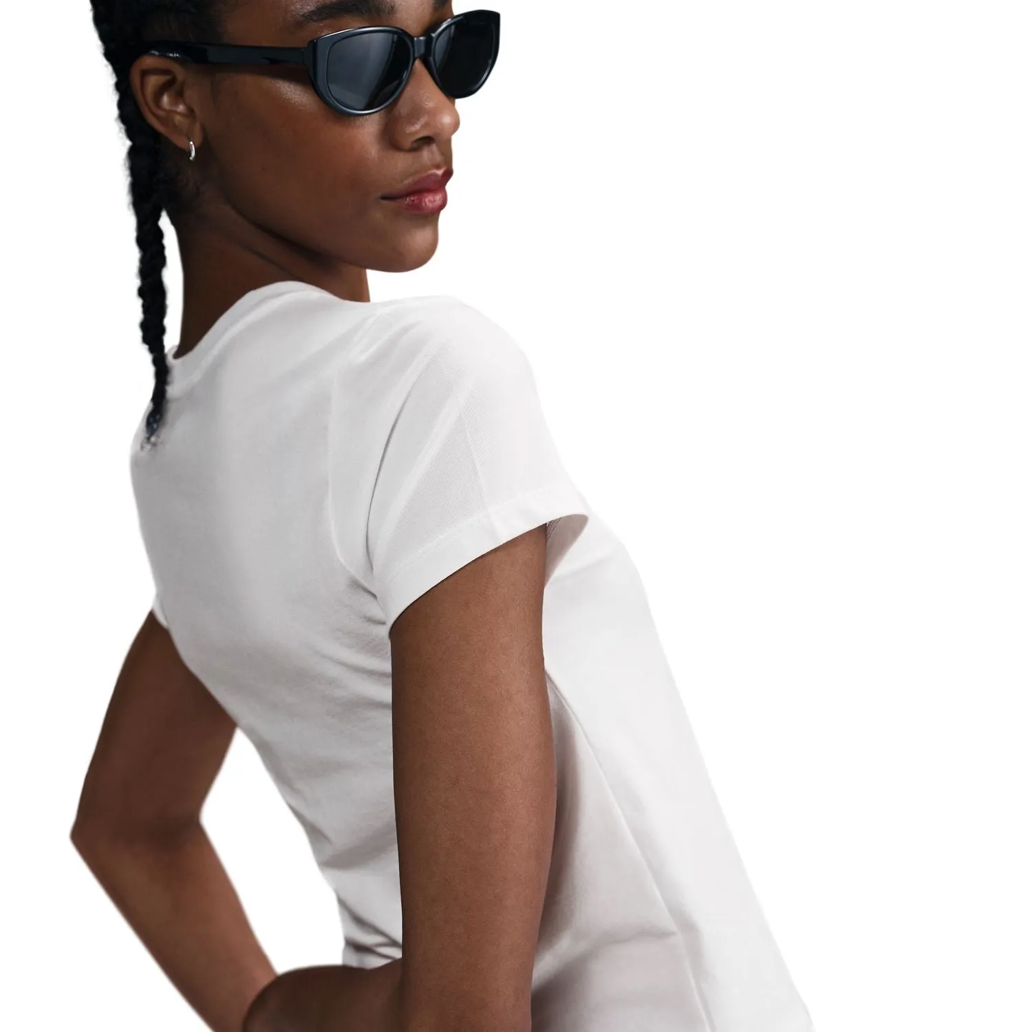 TensionAdjustedWaistband Chill Knit Crop Photo Tee - Womens