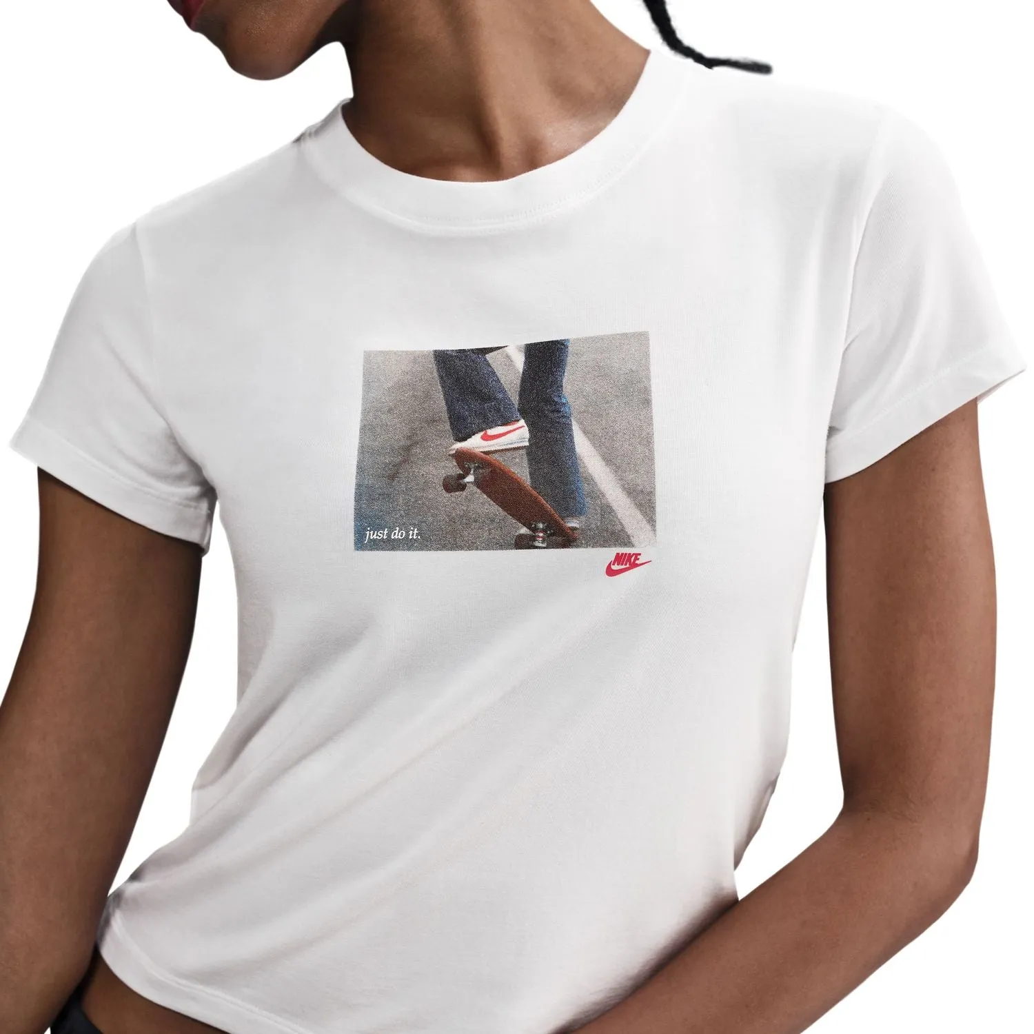 ThermalInsulated Strong Glow Chill Knit Crop Photo Tee - Womens