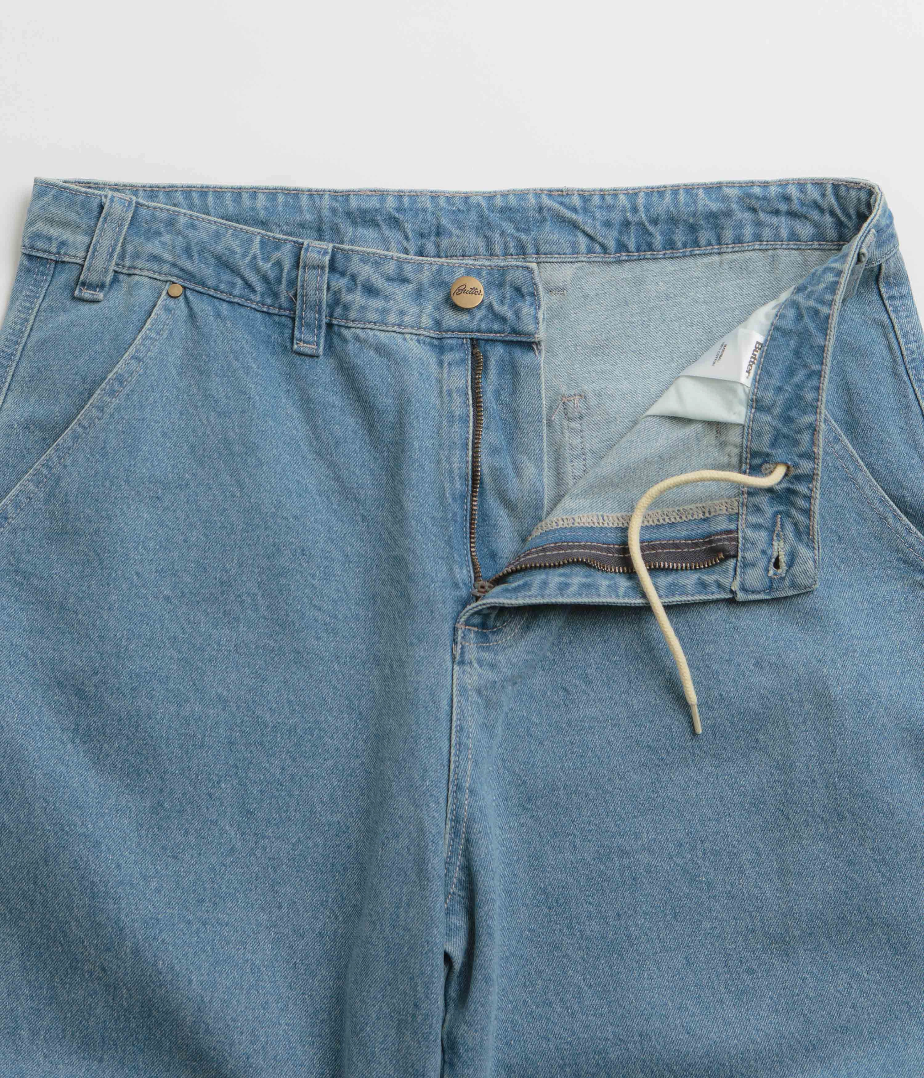 Butter Goods Work Pants - Washed Indigo FlexFoamPadding