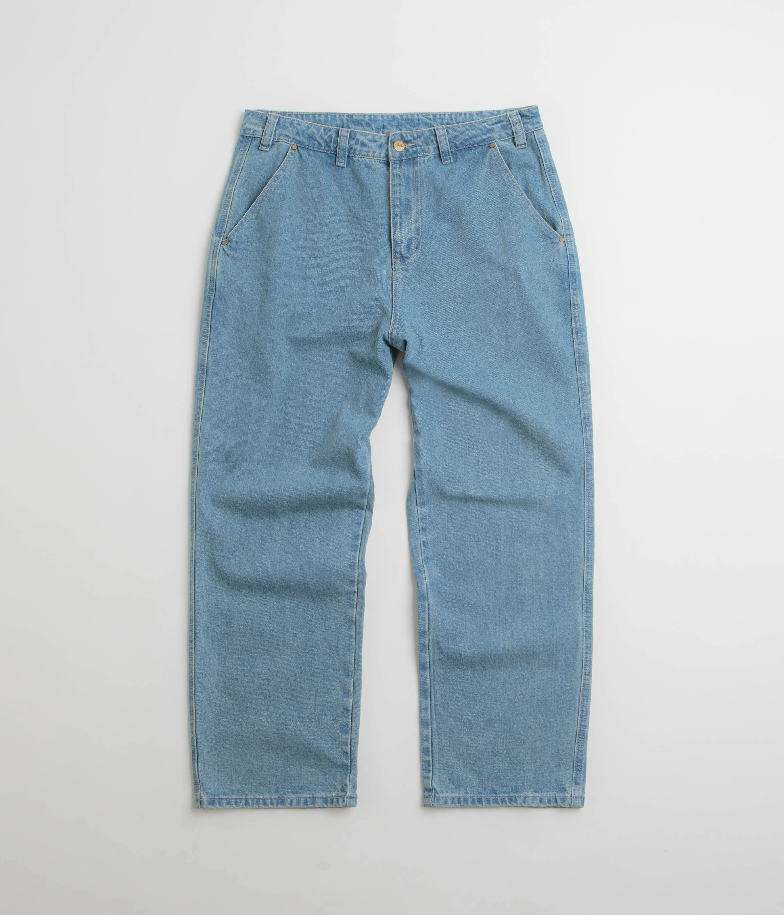 Butter Goods Work Pants - Washed Indigo Comfortable Leg Outfit Staple