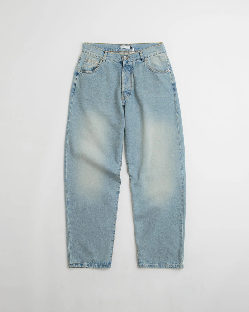 Pop Trading Company DRS Pants - Washed Denim / Blue LowProfileTopstitching