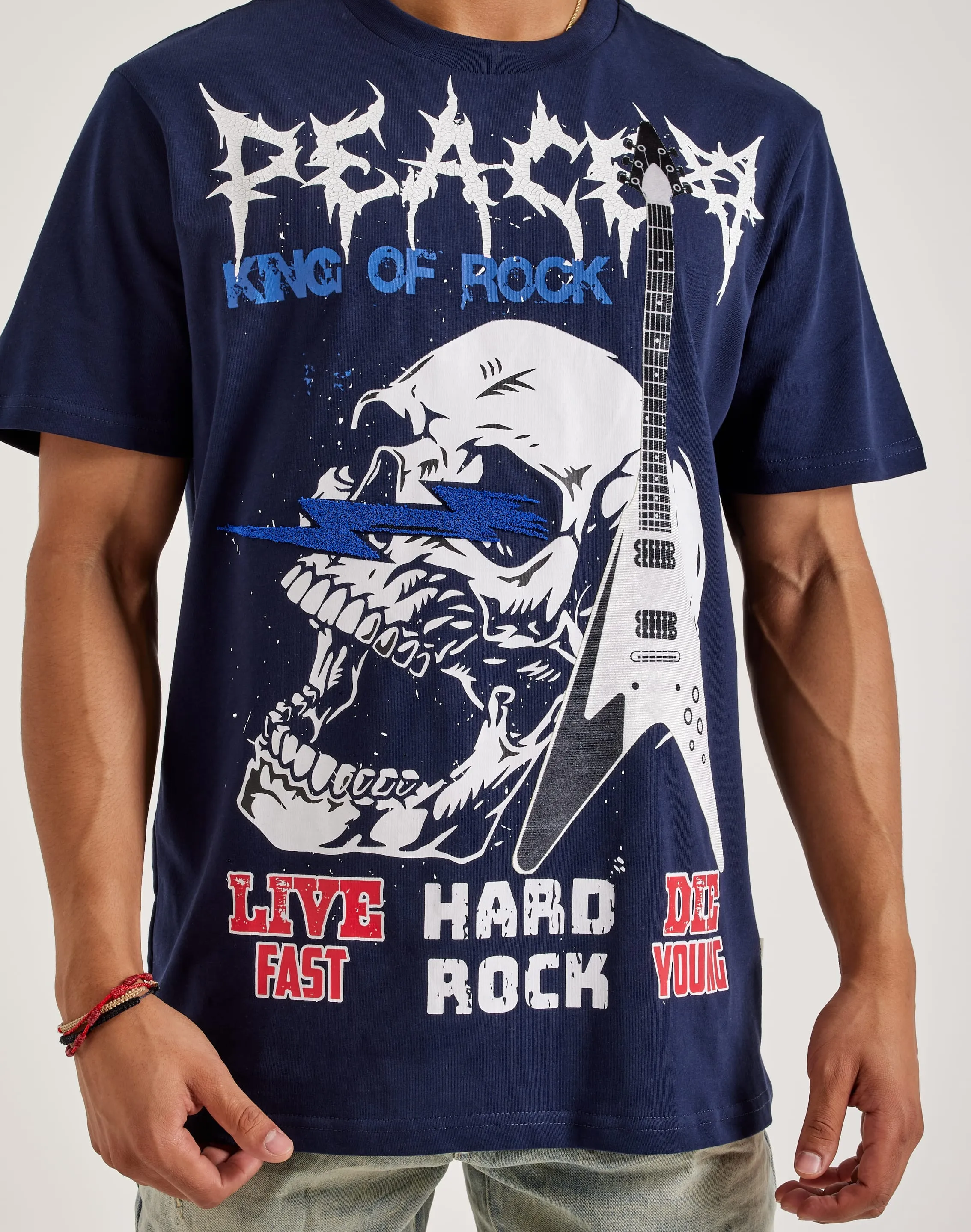 DoubleStitchedEdges Cyber Core BKYS Peace Star Tee