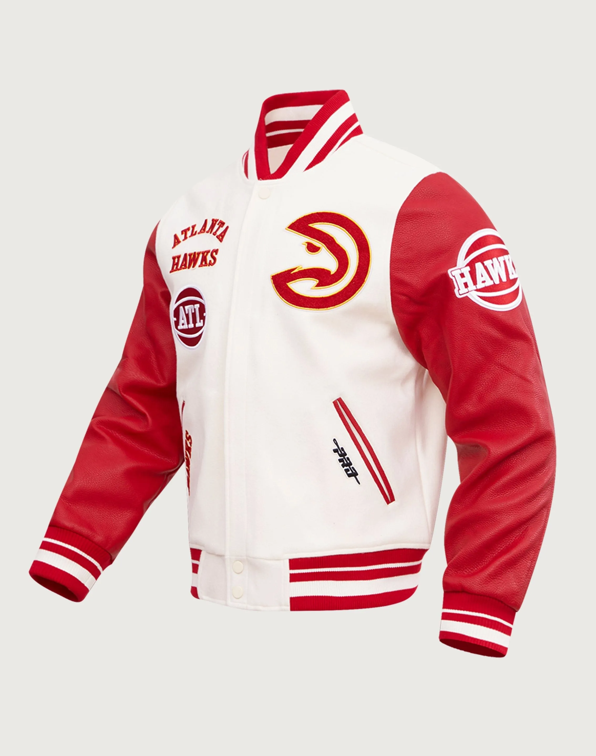 Pro Standard NBA Atlanta Hawks Retro Classic Rib Wool Varsity Jacket Epic Core